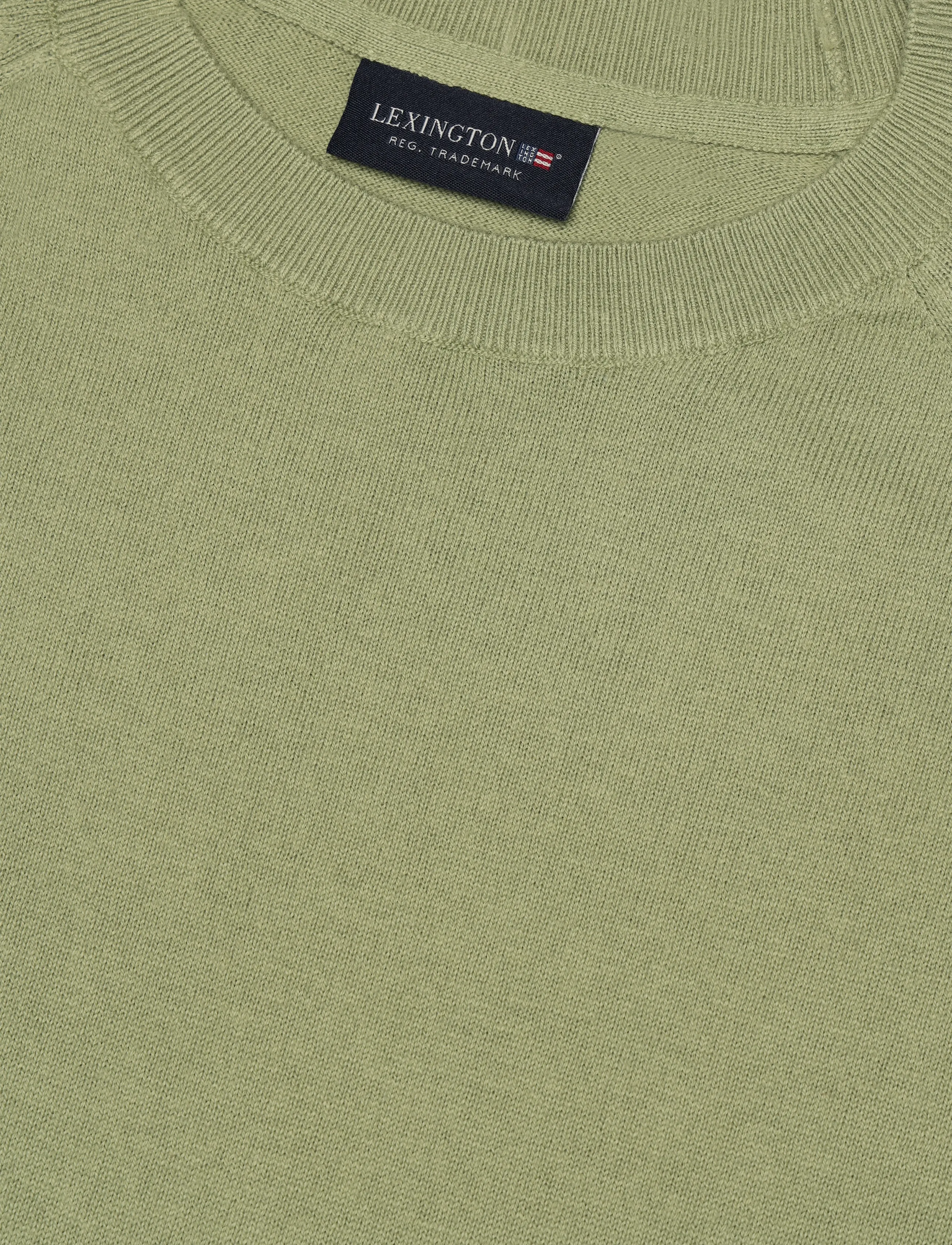 Lexington Clothing - Cashmere Blend Raglan Sweater - trøjer - light green - 5