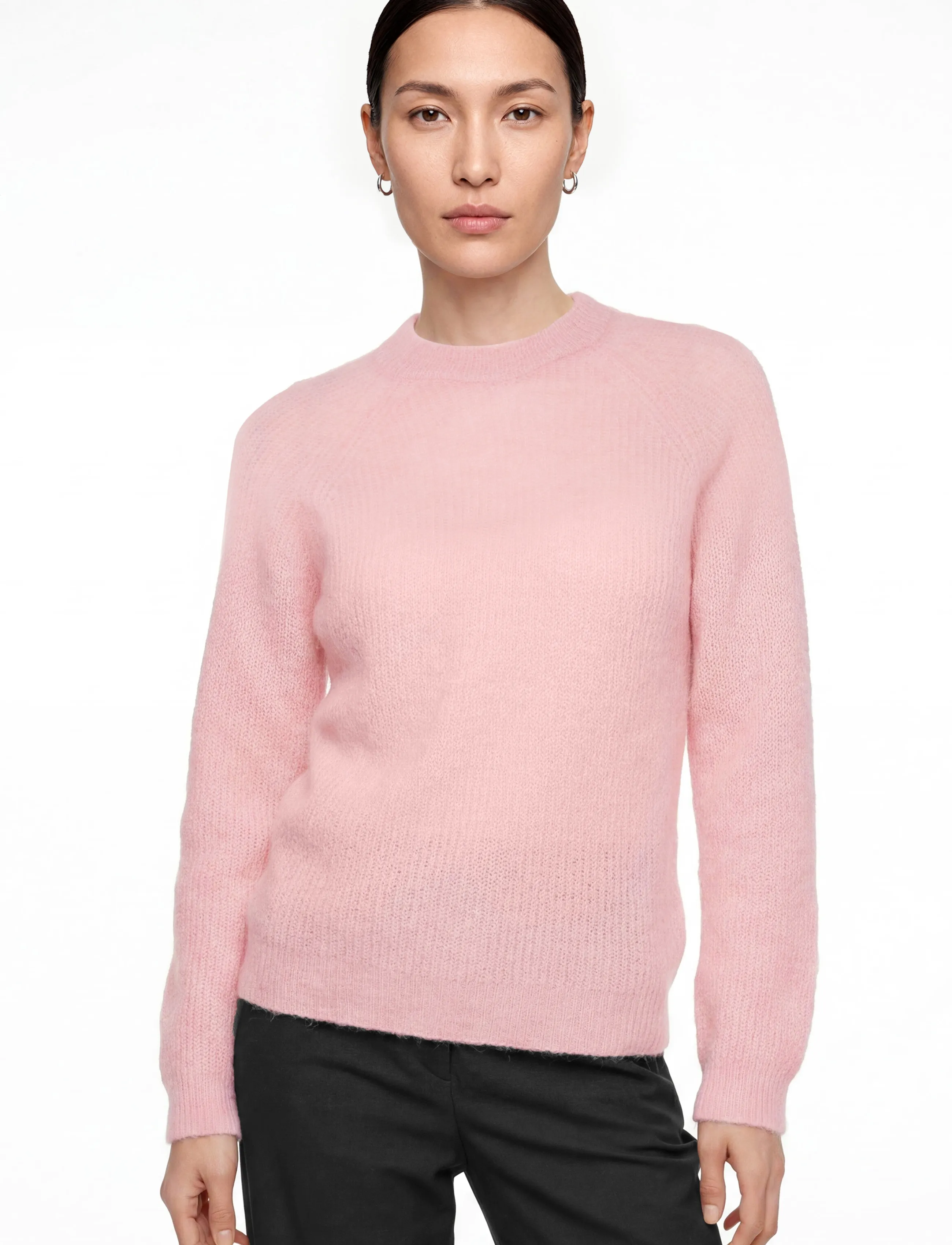 Lexington Clothing - Alpaca Blend Raglan Sweater - light pink - 3