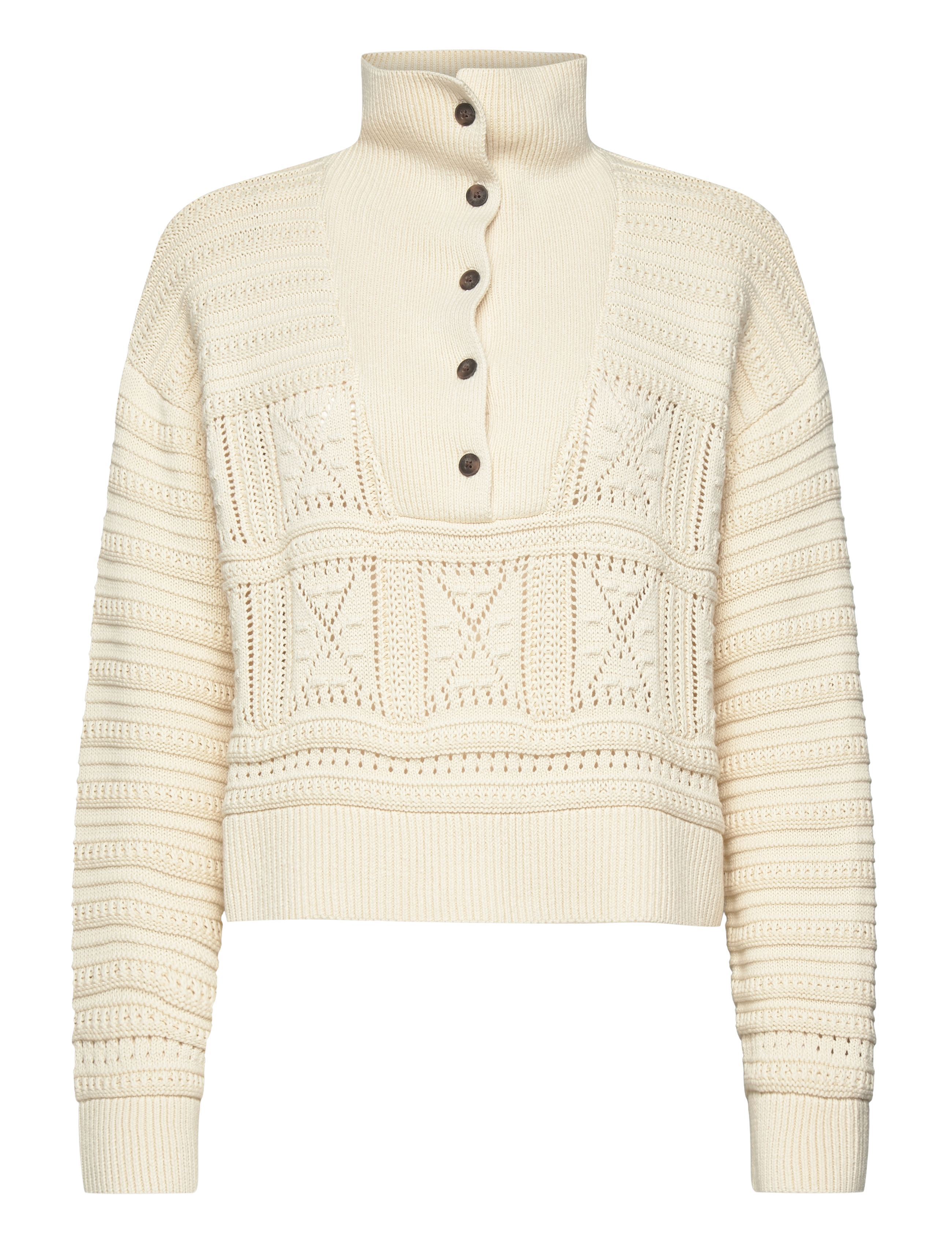 Lexington Clothing - Pointelle Knitted Sweater - offwhite - 1