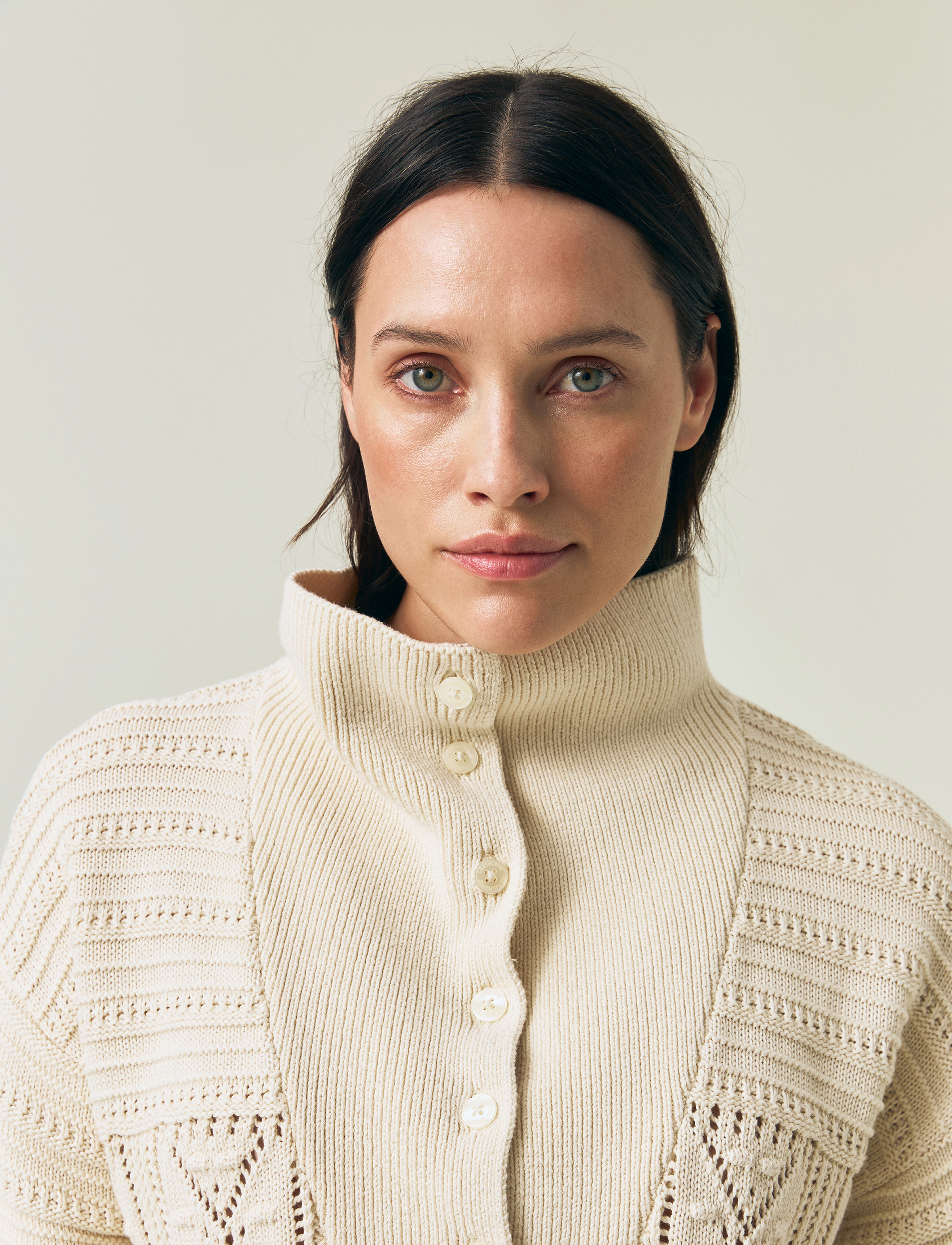 Lexington Clothing - Pointelle Knitted Sweater - offwhite - 4
