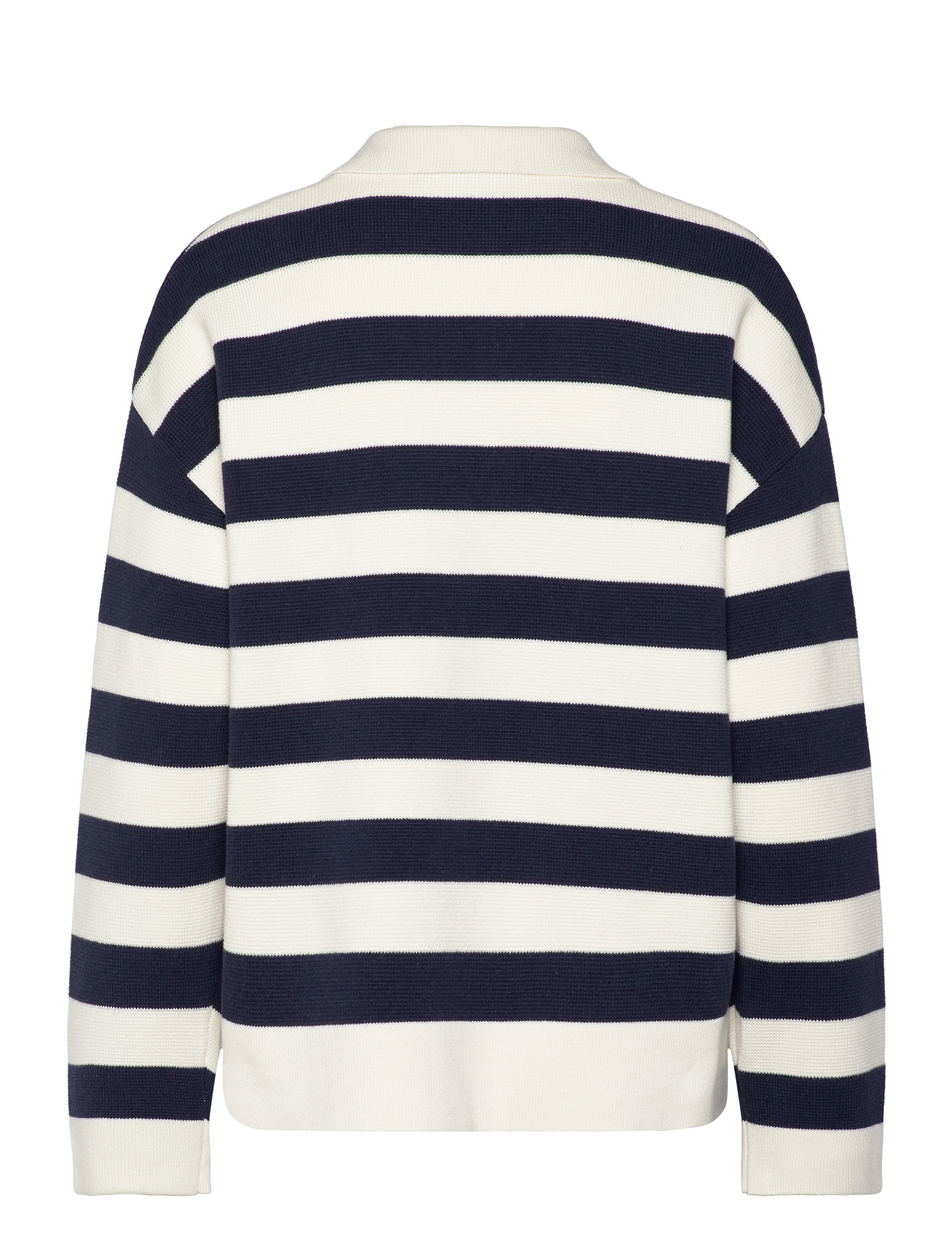 Lexington Clothing - Full Milano Knitted Polo Sweater - pullover - dk blue/white stripe - 2