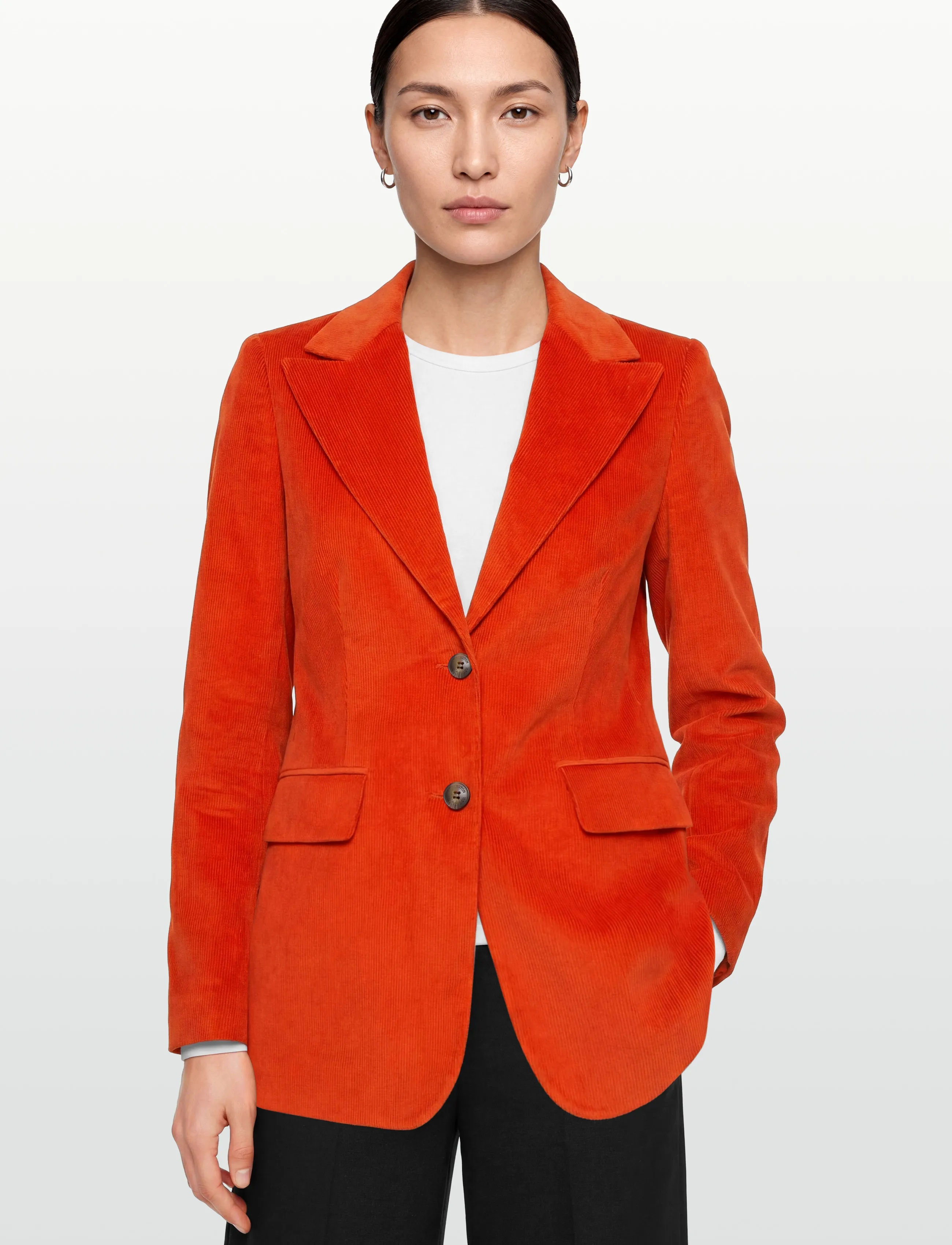 Lexington Clothing - Tailored Corduroy Blazer - enkeltradede blazere - red - 3