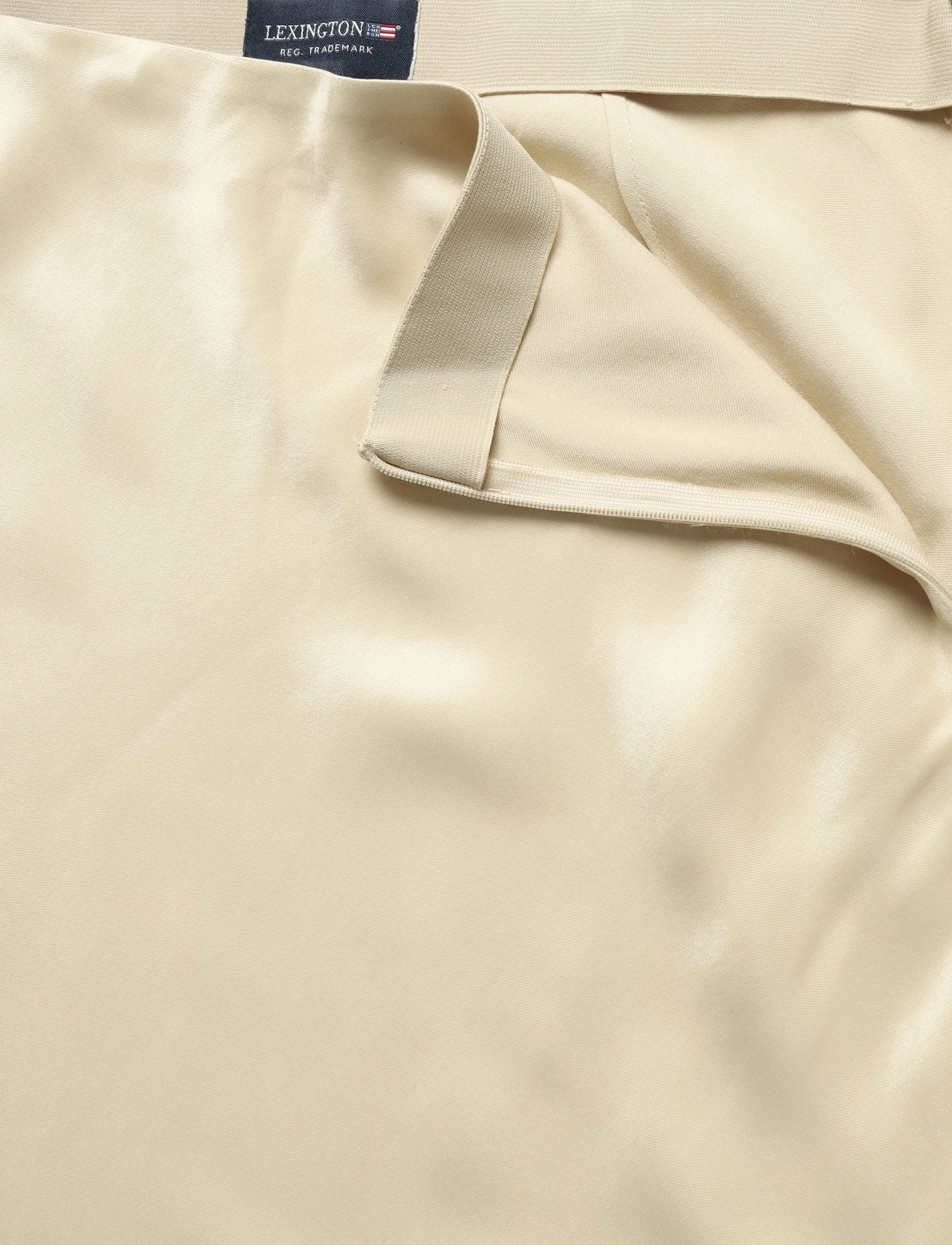 Lexington Clothing - Maxi Satin Skirt - satinnederdele - light beige - 5