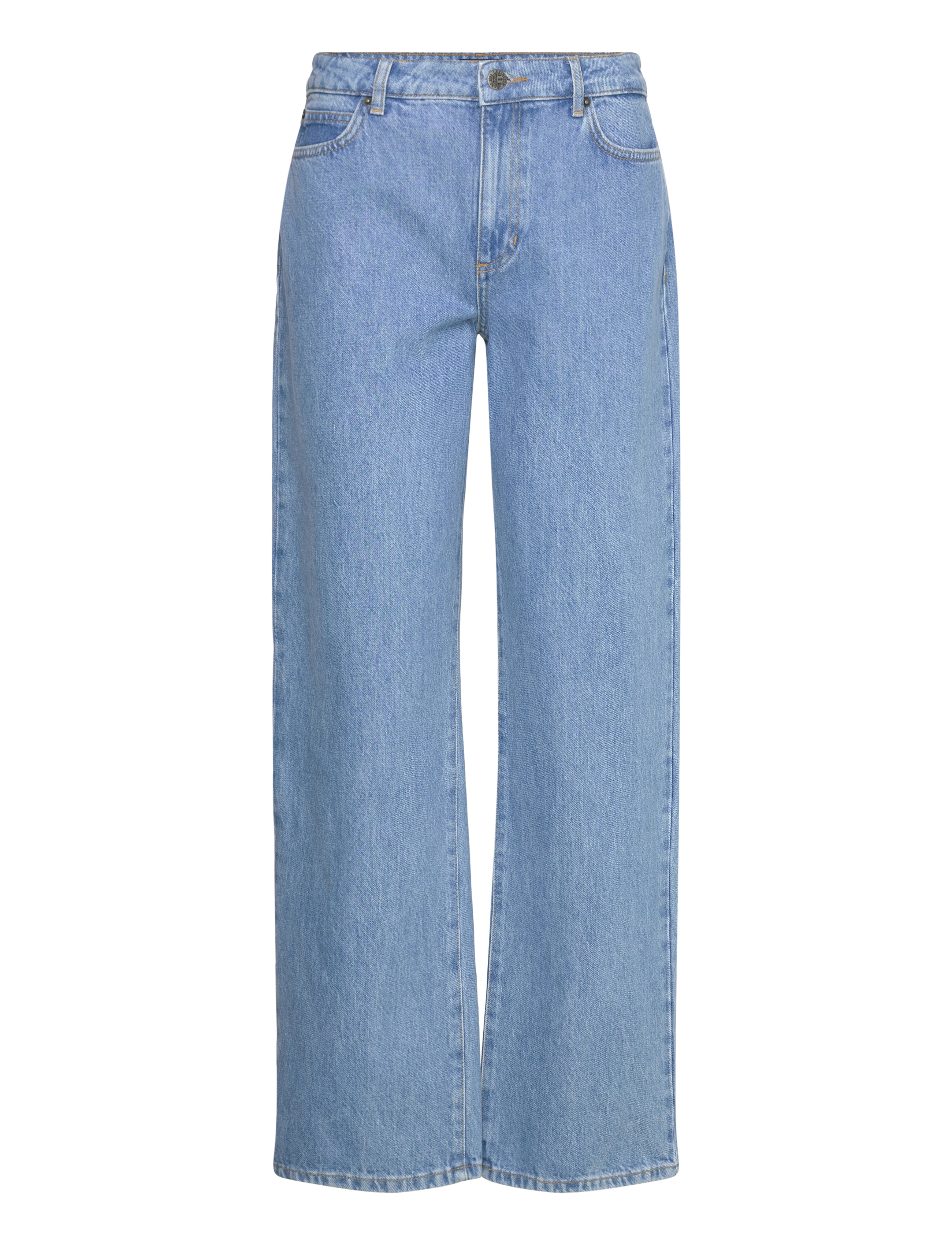 Lexington Clothing Mid-Waist Straight-Leg Jeans - Tøj - LT BLUE DENIM / blue