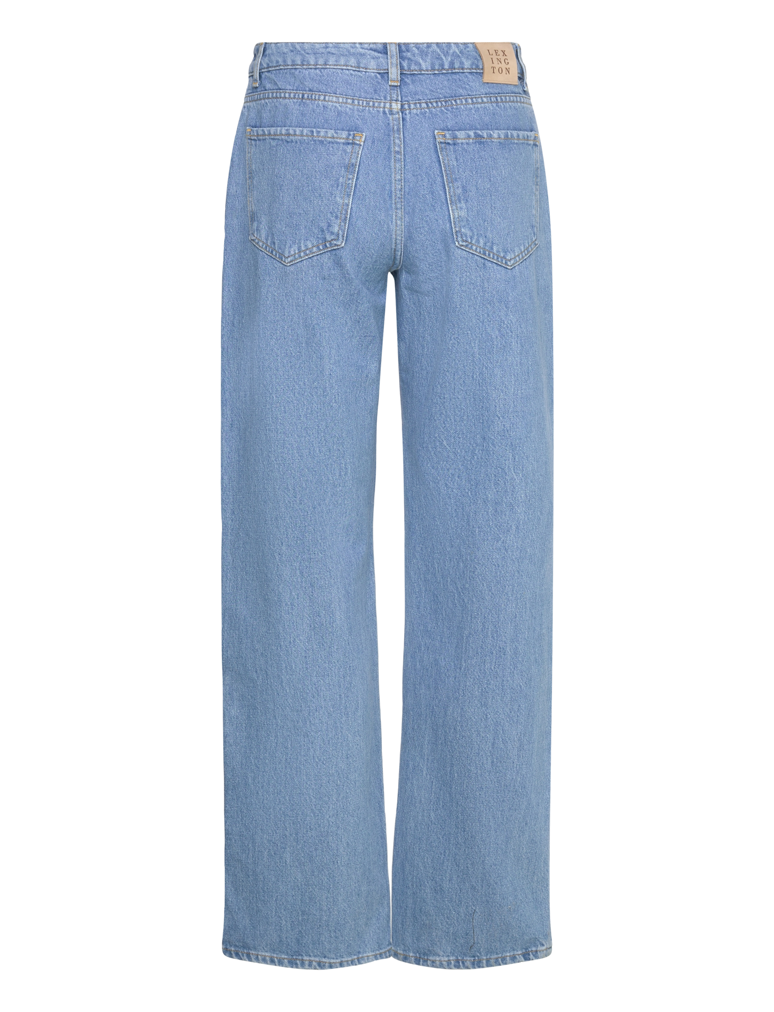 Lexington Clothing - Mid-Waist Straight-Leg Jeans - hosen mit weitem bein - lt blue denim - 1