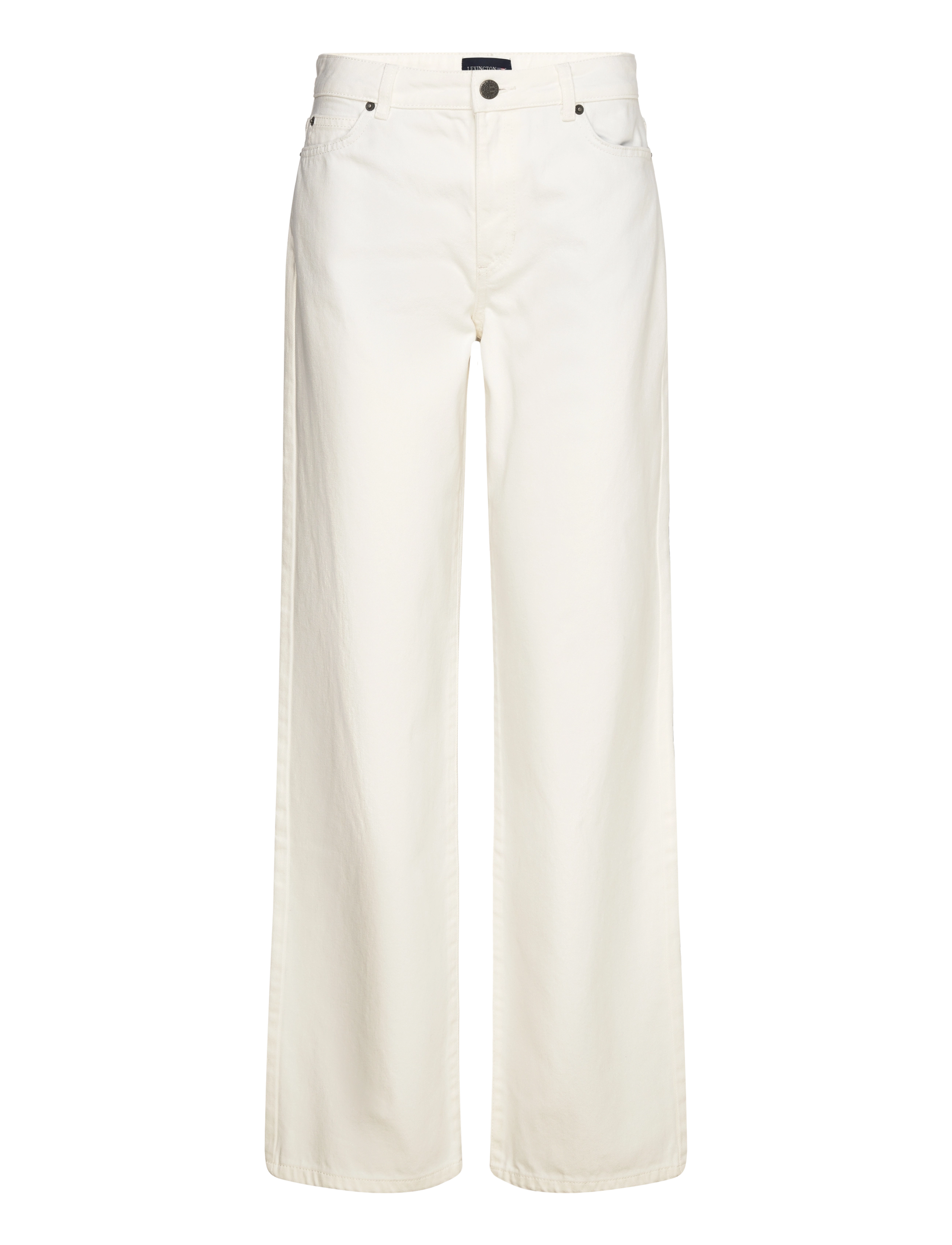 Lexington Clothing Mid-Waist Straight-Leg Jeans - Riided - WHITE / white