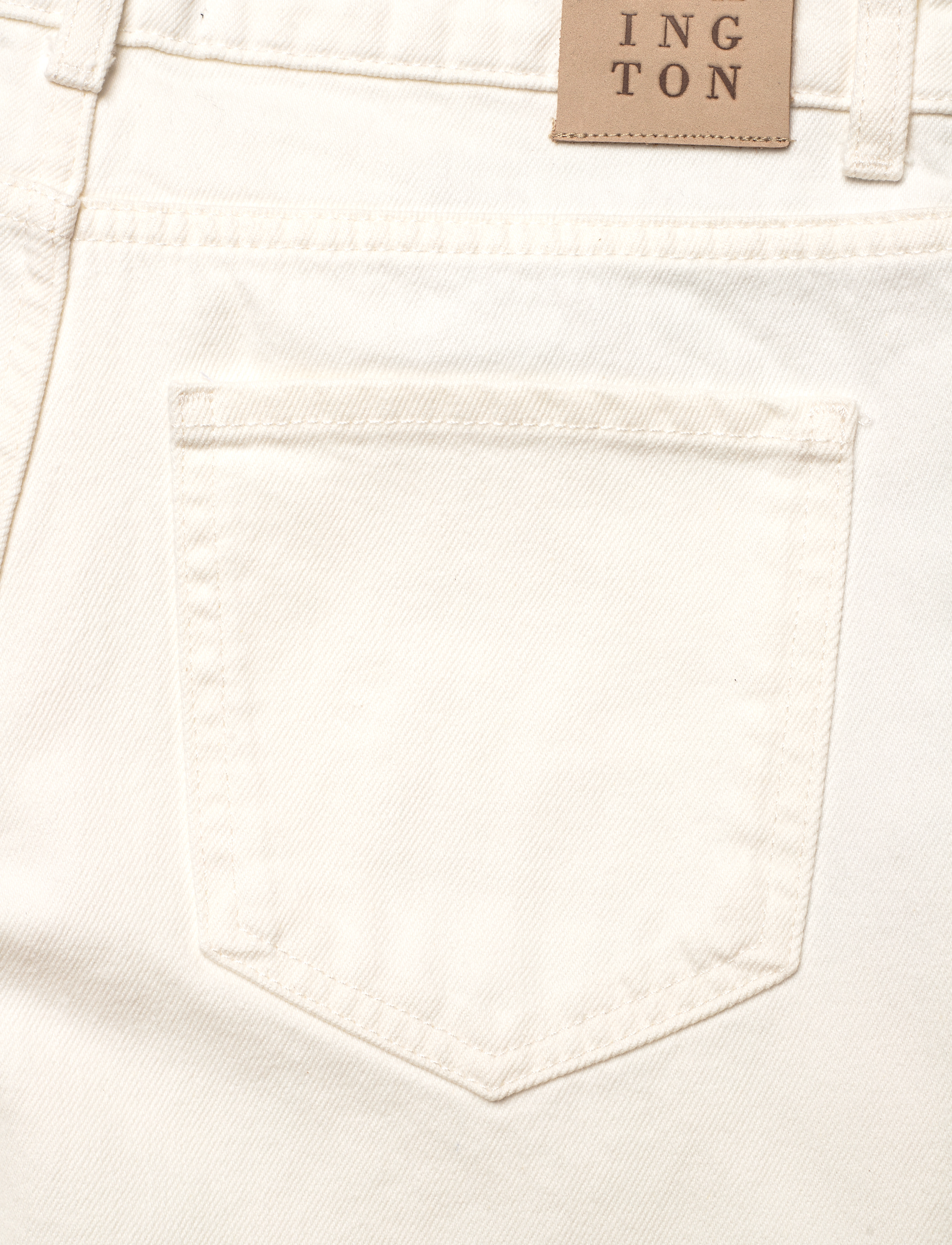 Lexington Clothing - Mid-Waist Straight-Leg Jeans - straight jeans - white - 4