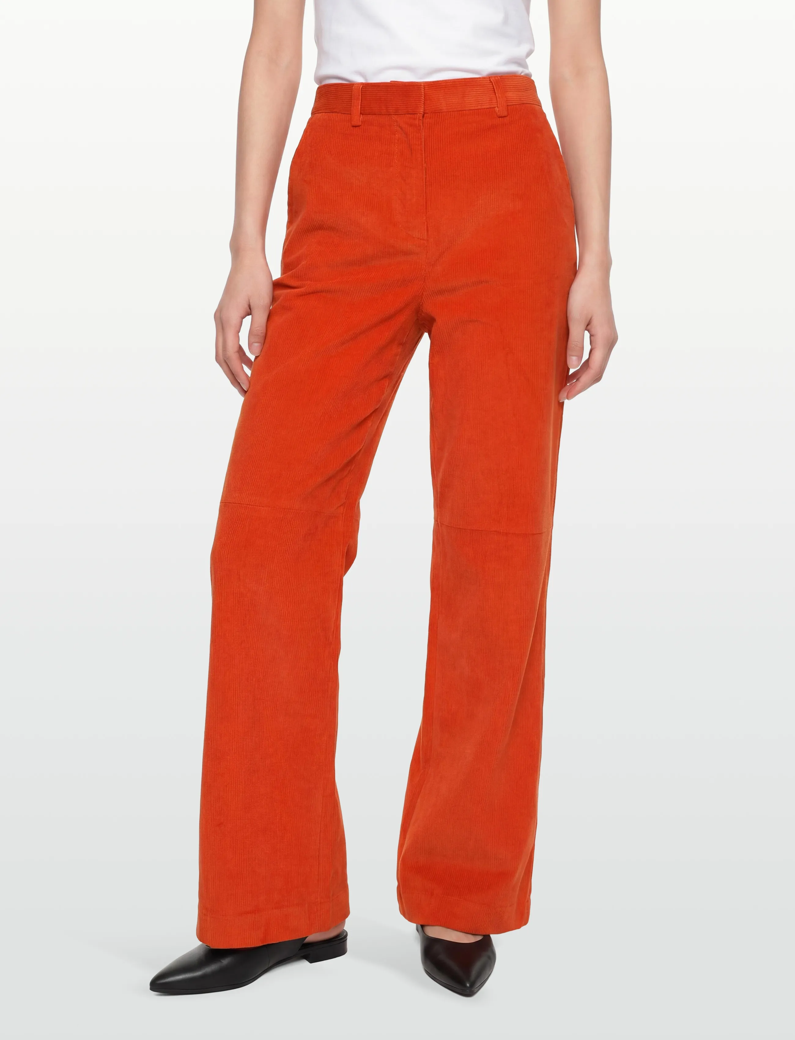 Lexington Clothing - Tailored Corduroy Pants - damen - red - 3
