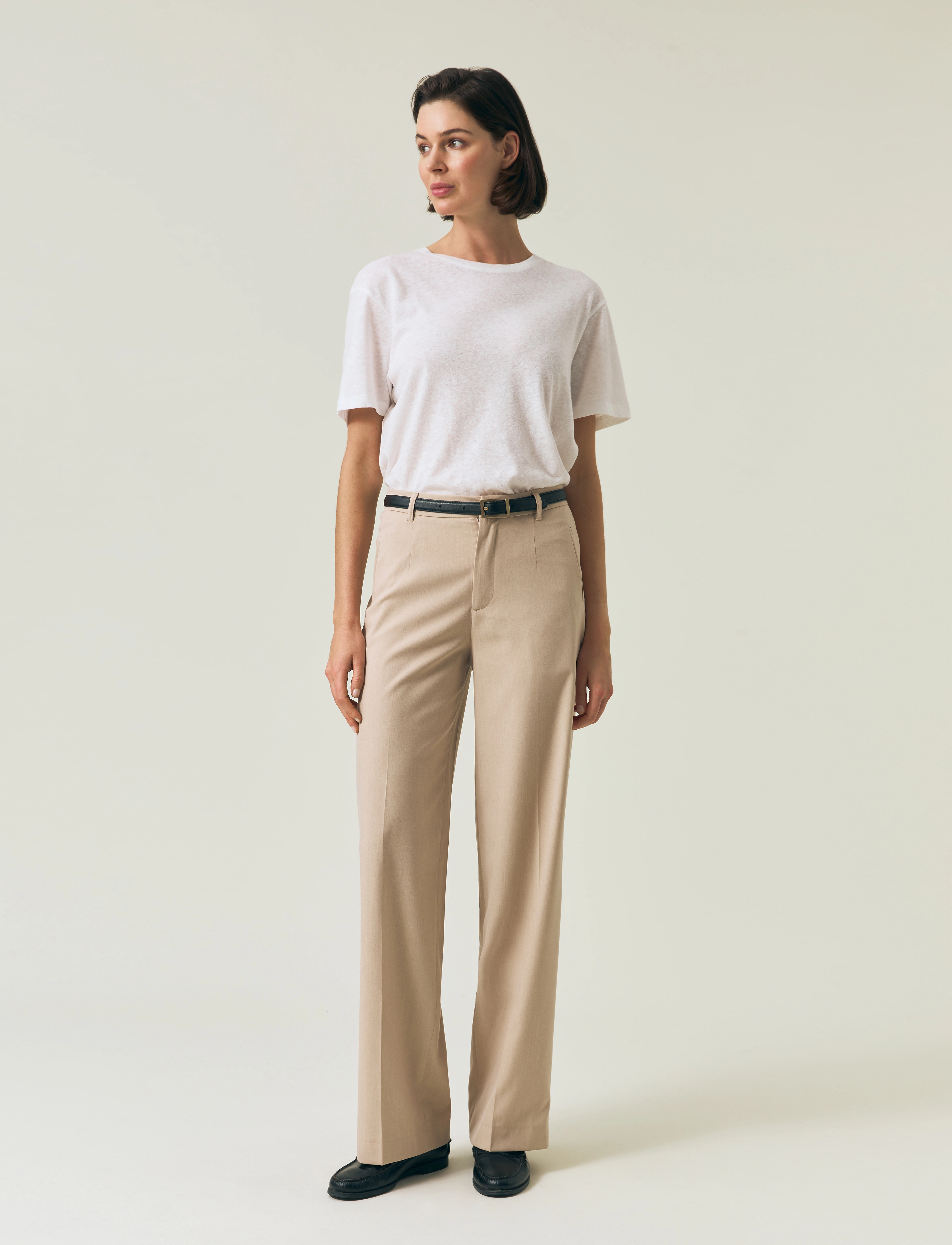 Lexington Clothing Tailored Wide Pants - Bukser - LIGHT BEIGE / beige