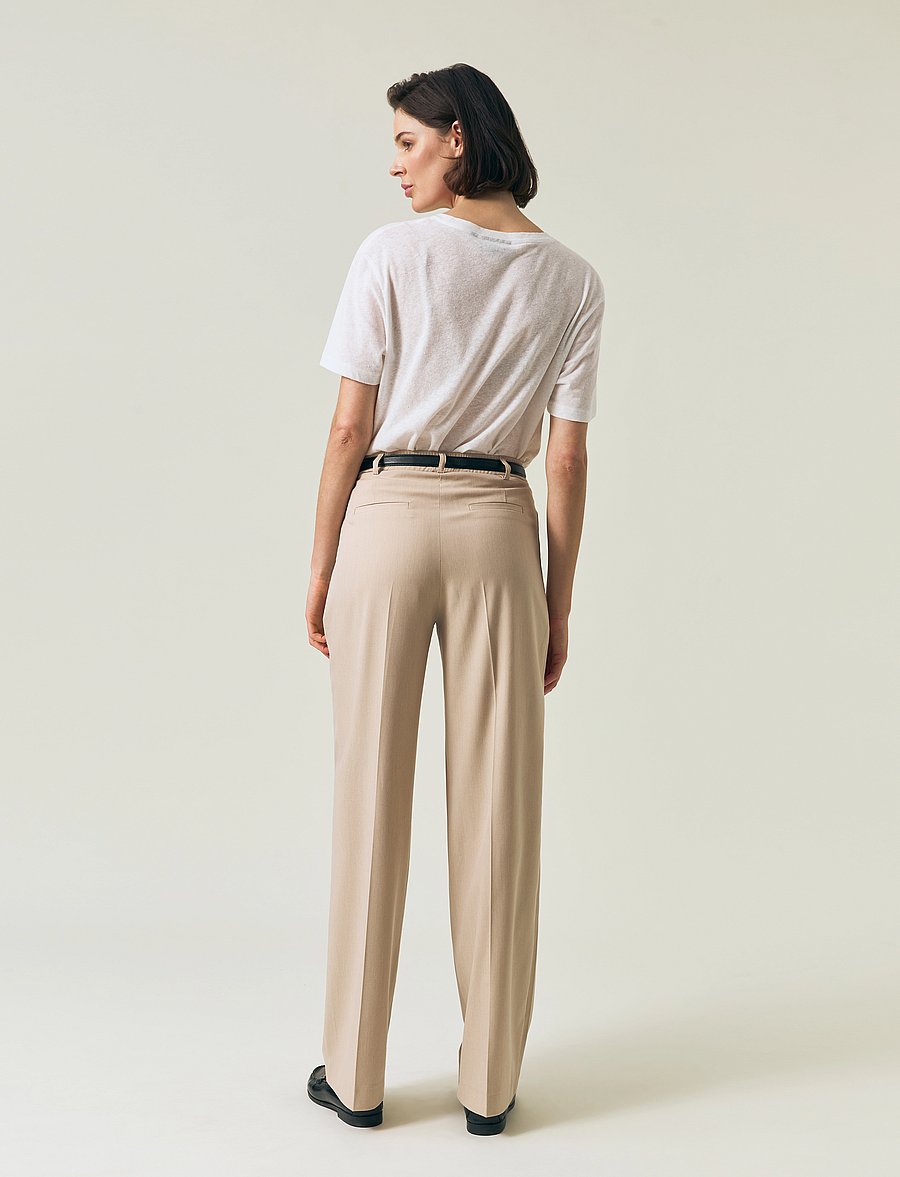 Lexington Clothing - Tailored Wide Pants - peoriided outlet-hindadega - light beige - 3