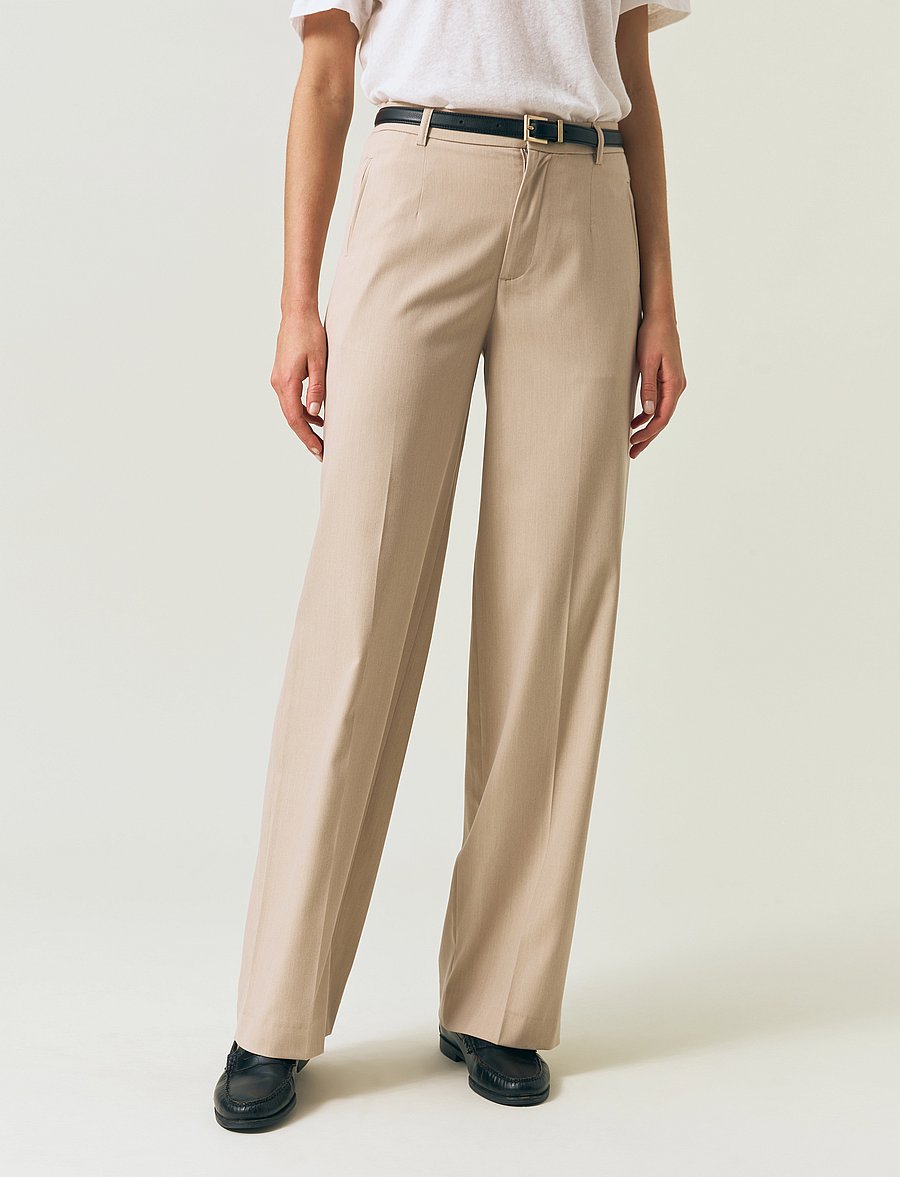 Lexington Clothing - Tailored Wide Pants - peoriided outlet-hindadega - light beige - 5