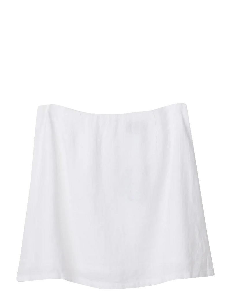 Lexington Clothing - Short Linen Skirt - kurze röcke - white - 1