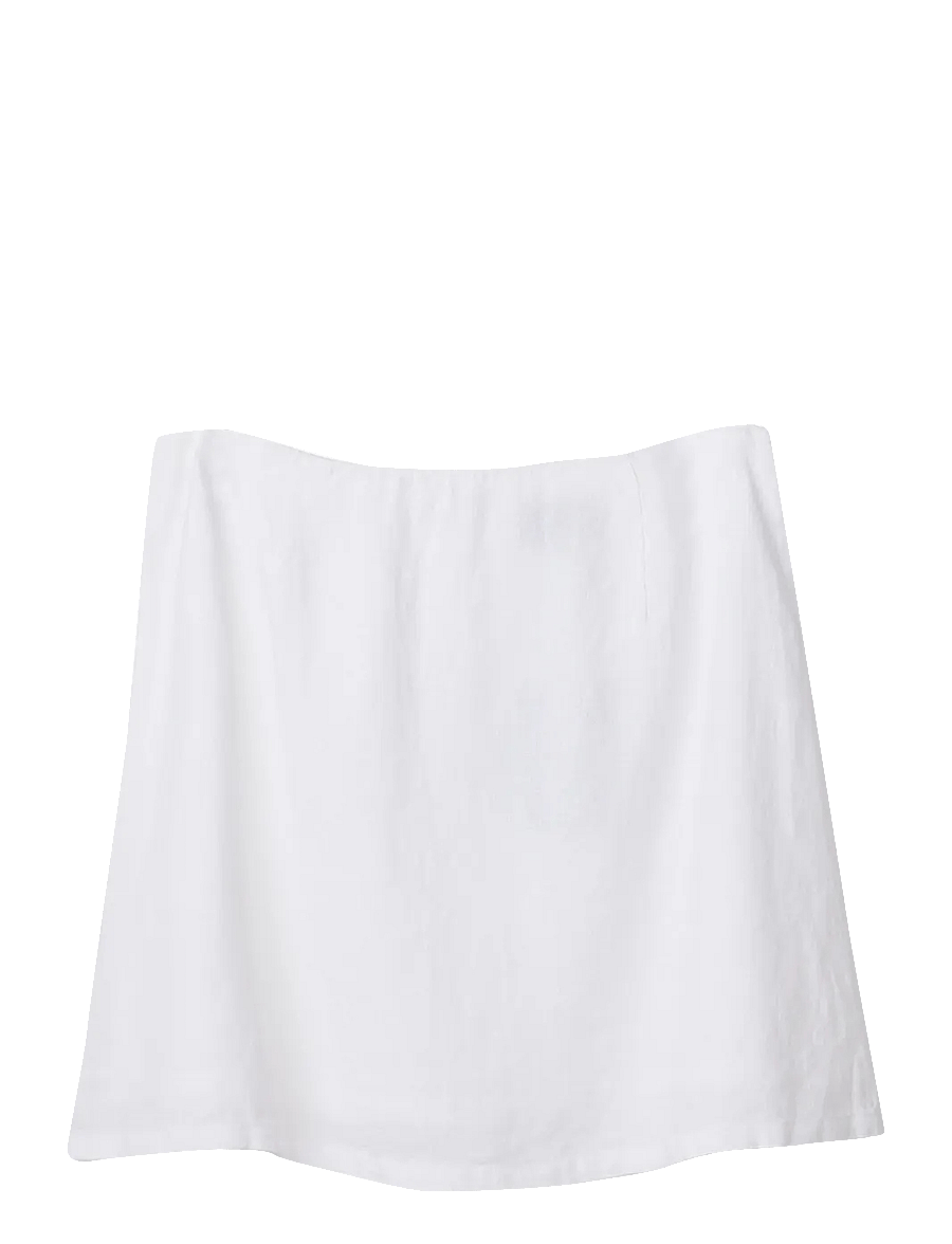 Lexington Clothing - Short Linen Skirt - kurze röcke - white - 1