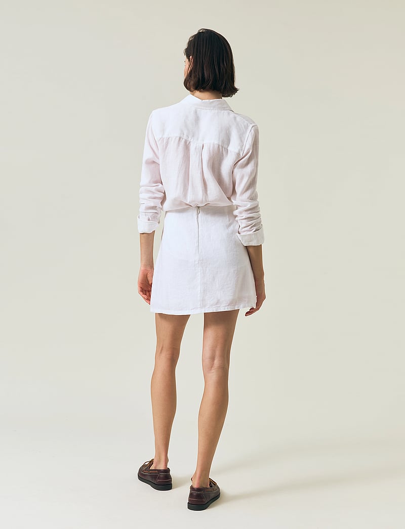 Lexington Clothing - Short Linen Skirt - kurze röcke - white - 2