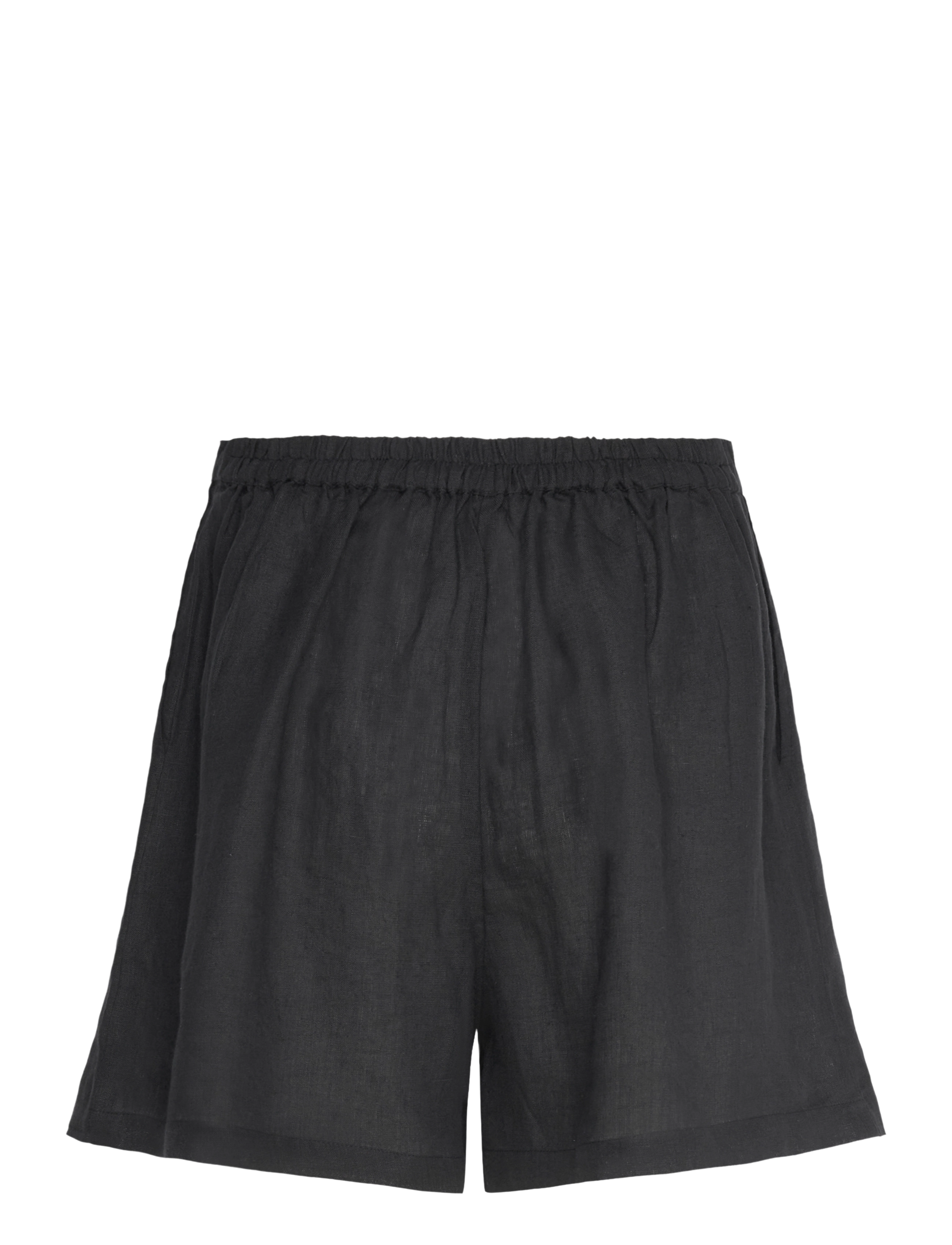 Lexington Clothing - Breezy Linen Shorts - casual shorts - black - 1