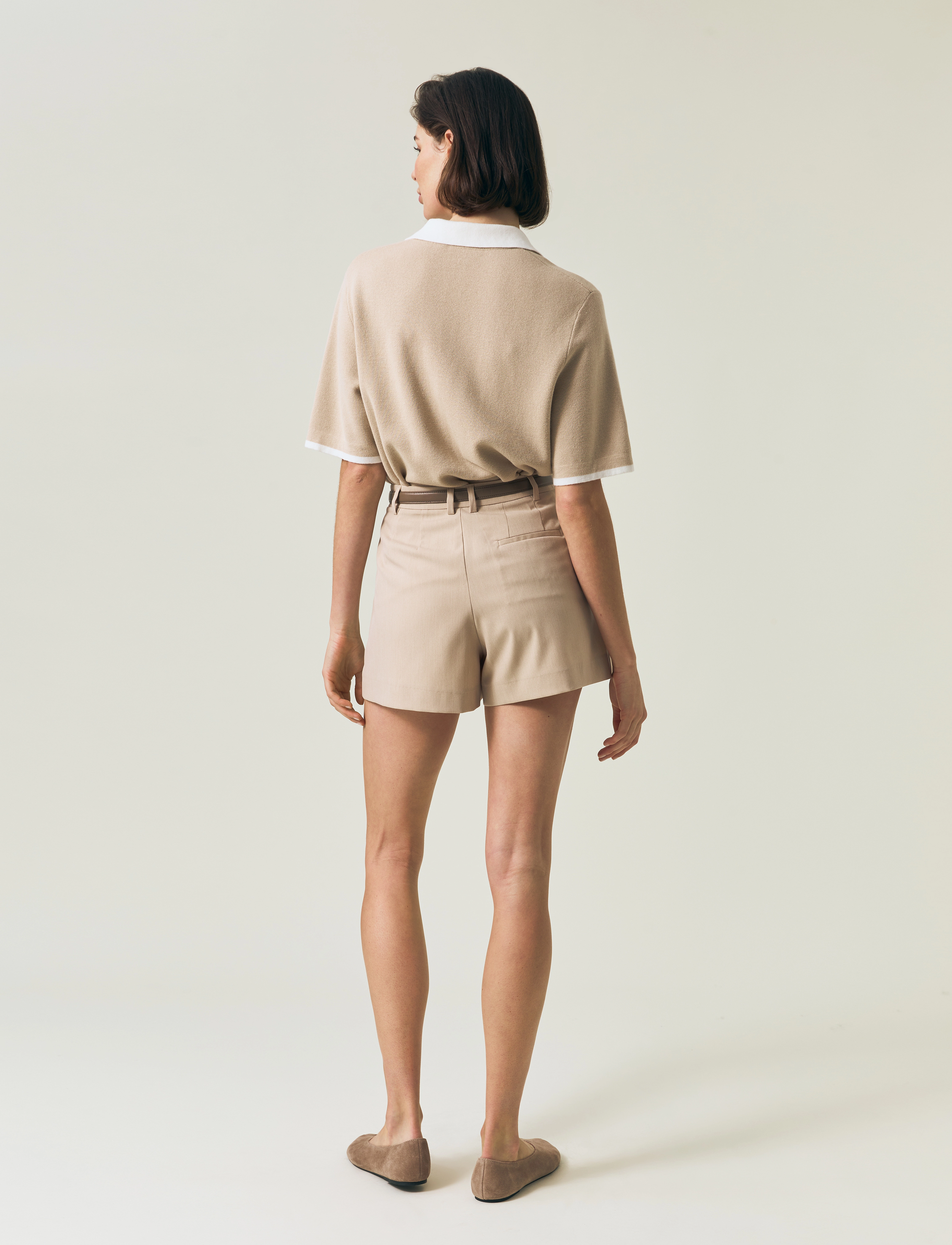 Lexington Clothing - Classic Tailored Shorts - casual shorts - light beige - 2