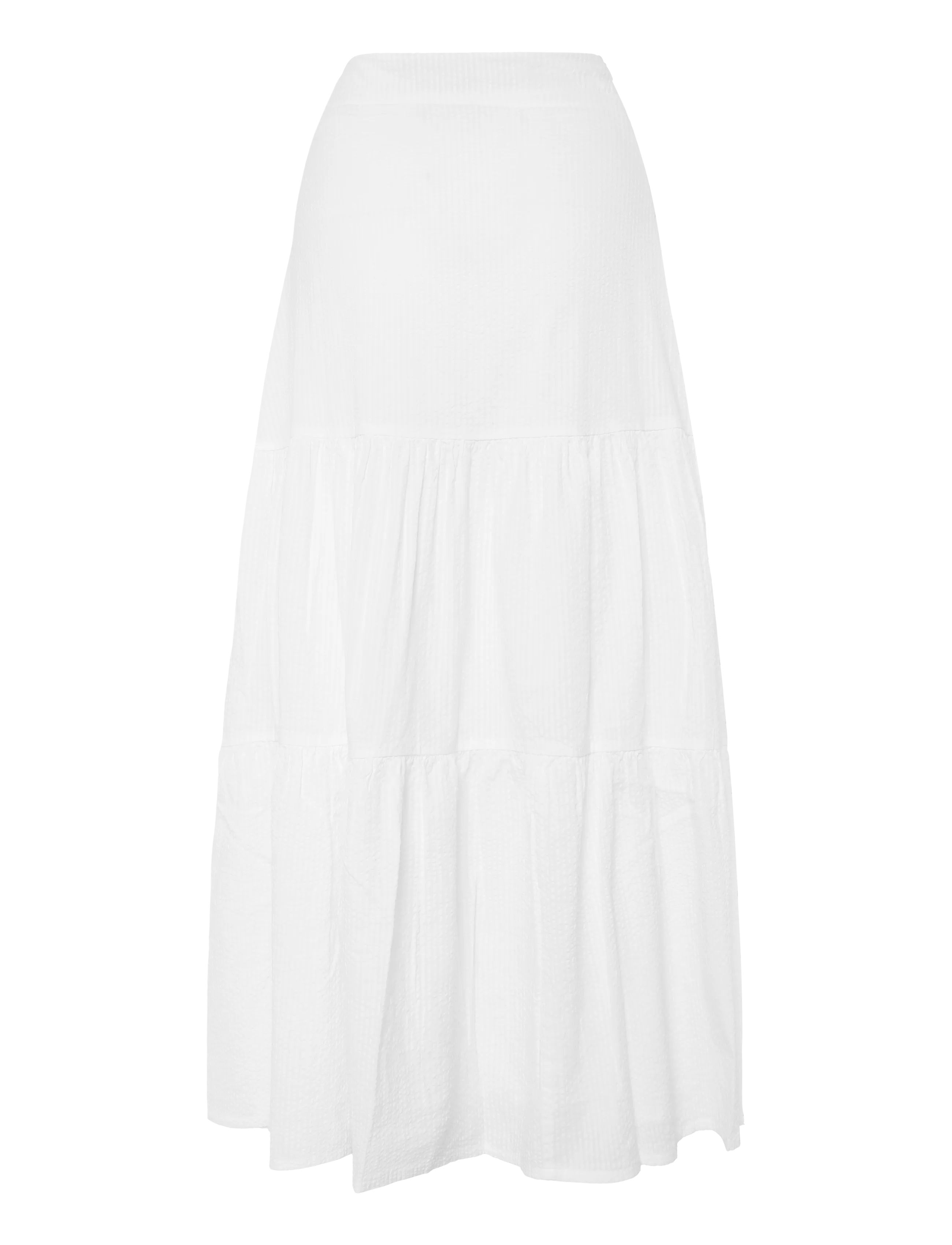Lexington Clothing - Seersucker Maxi Skirt - maxi nederdele - white - 2