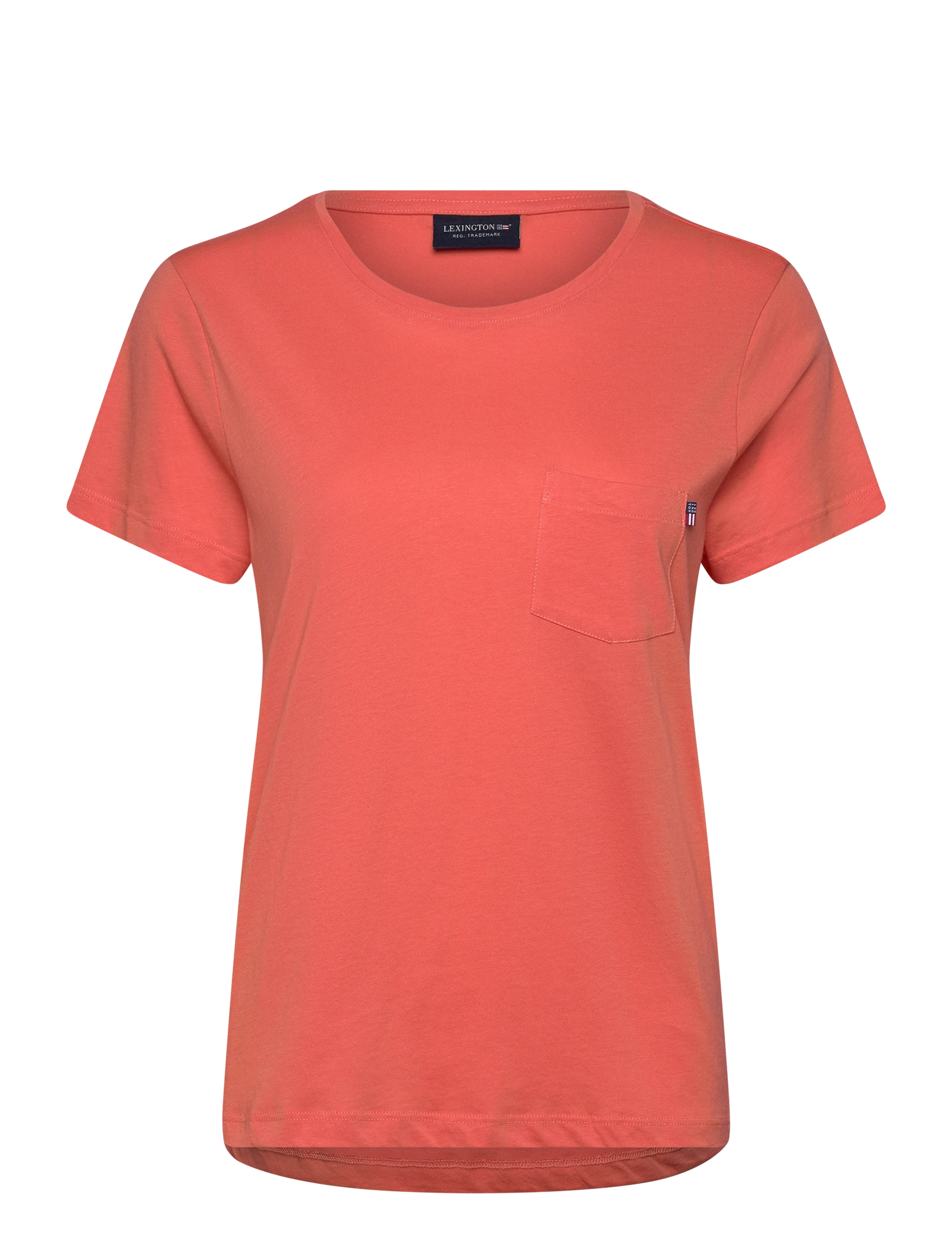 Lexington Clothing - Cotton-Modal Blend Classic Tee - coral - 1