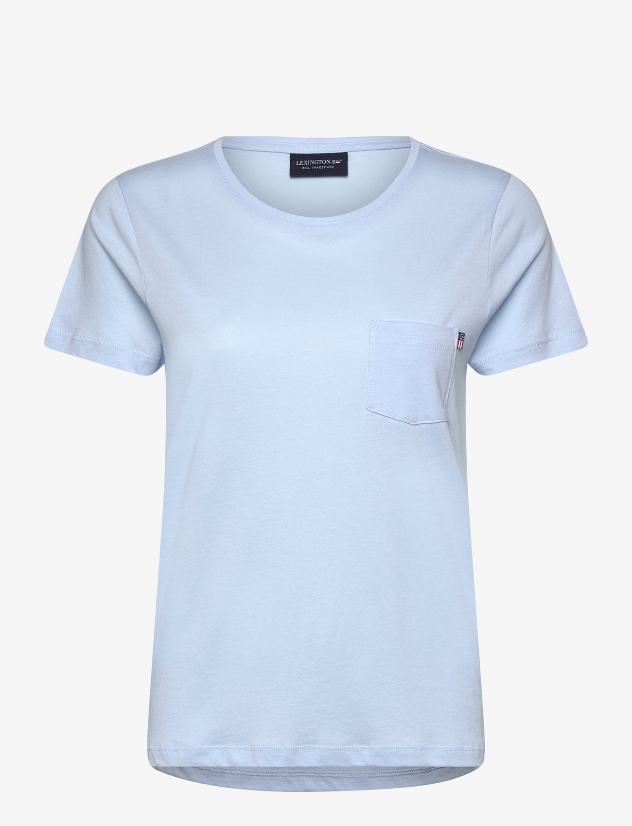 Lexington Clothing - Cotton-Modal Blend Classic Tee - t-shirts - light blue - 0