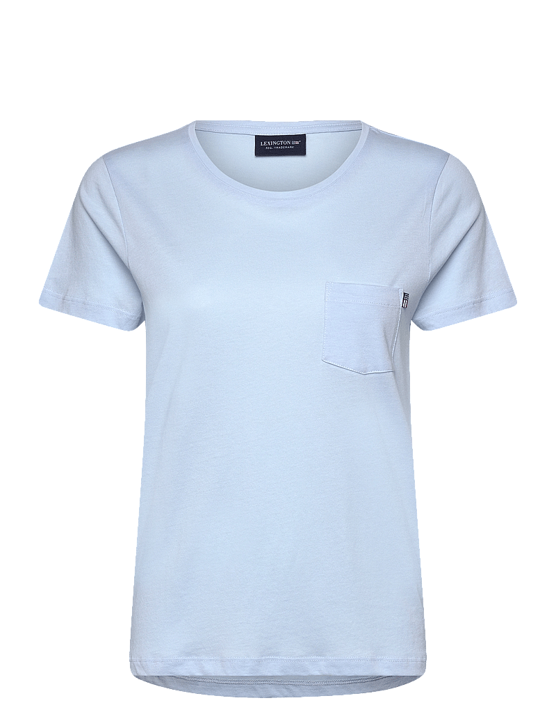 Lexington Clothing - Cotton-Modal Blend Classic Tee - t-shirts - light blue - 0