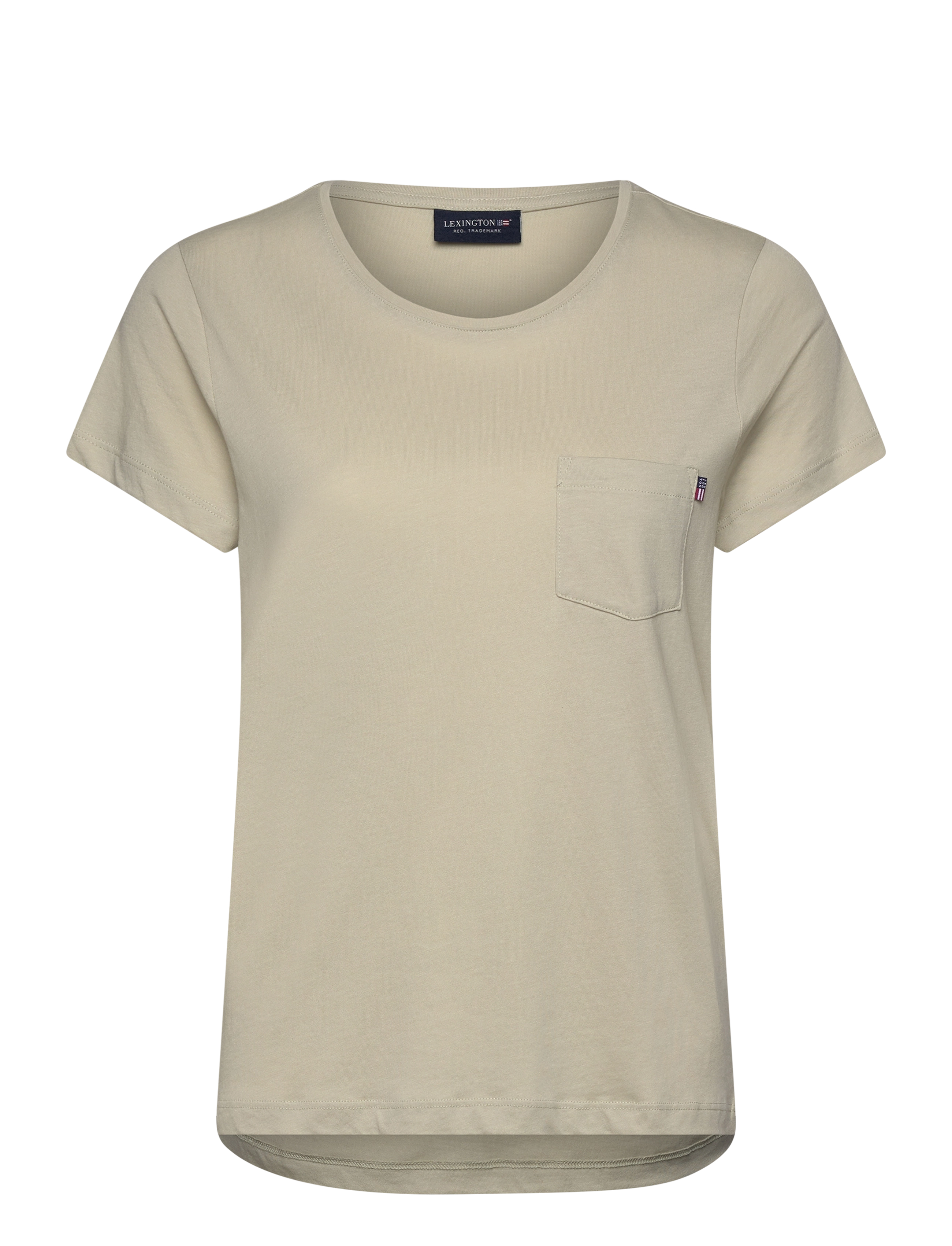 LEXINGTON CLOTHING Baumwolle-Modal Blend Klassisch Tee Grün - XS - Damen