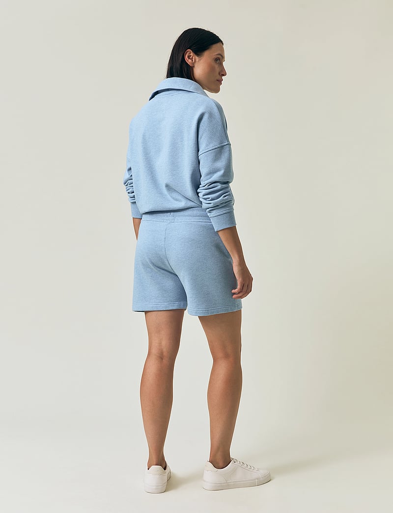 Lexington Clothing - Classic Logo Jersey Shorts - sweatshorts - light blue melange - 3