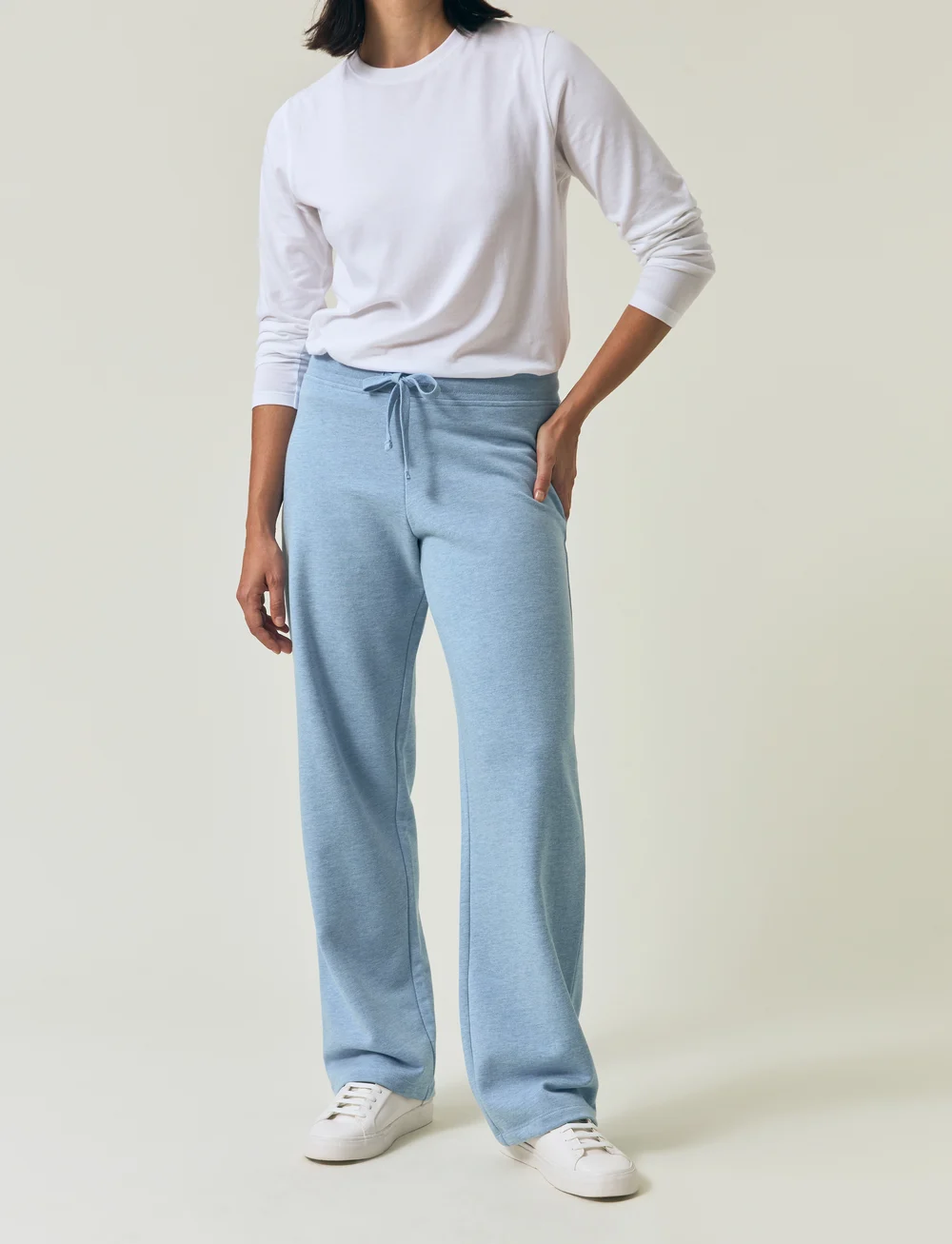 Lexington Clothing - Classic Logo Jersey Pants - mados tendencijos - light blue melange - 5