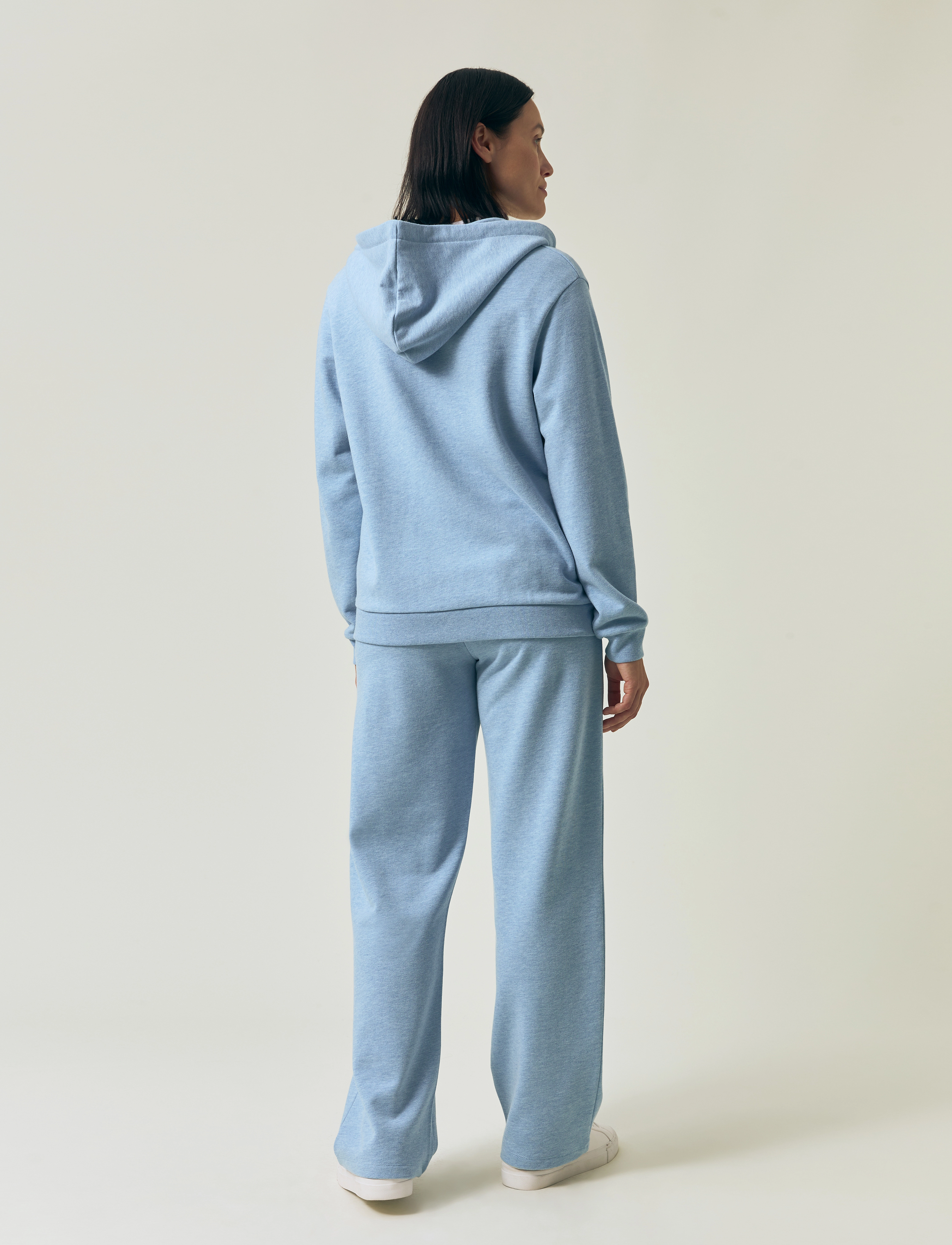 Lexington Clothing - Classic Logo Zip Hoodie - hættetrøjer - light blue melange - 3