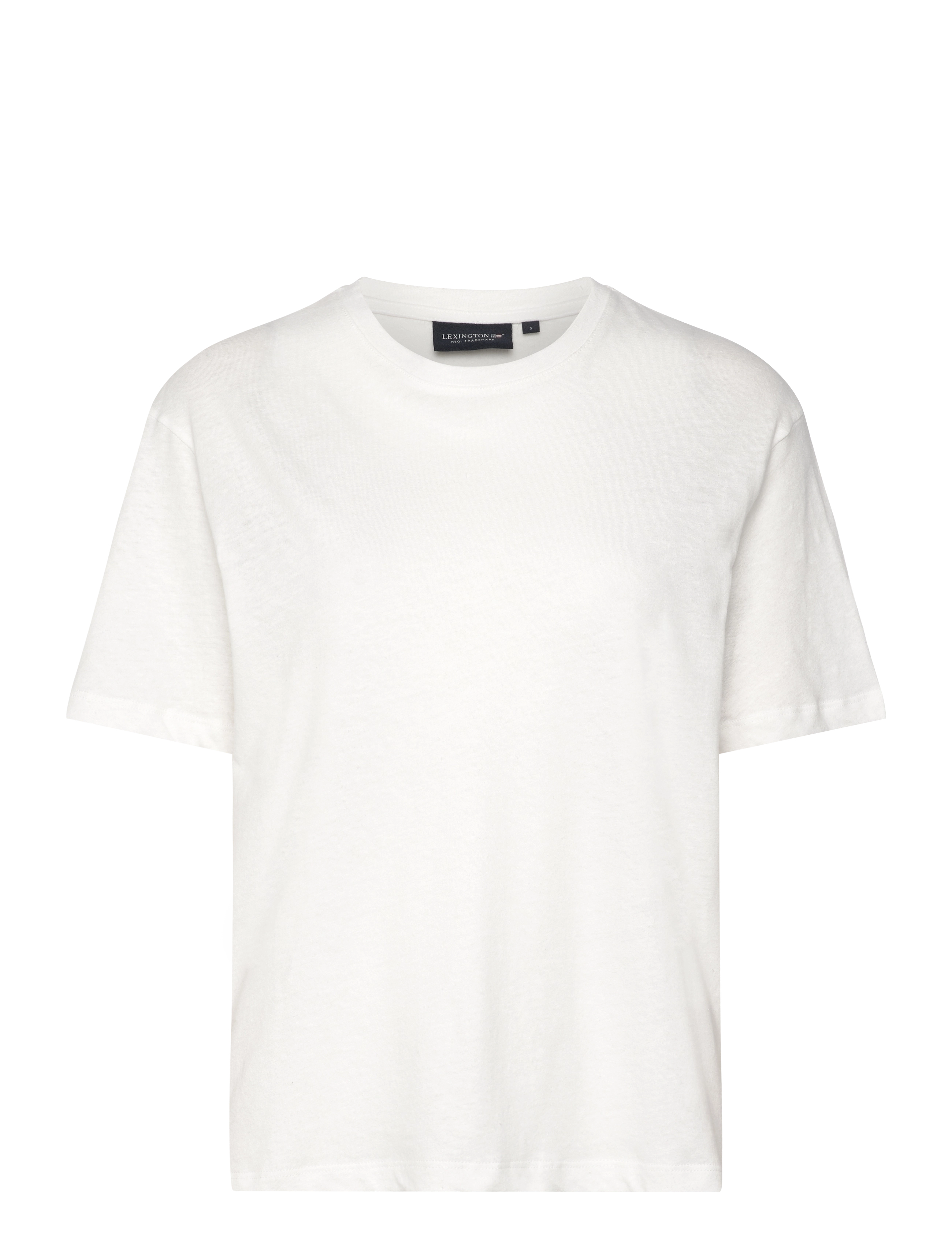 Lexington Clothing Linen Blend Boxy Tee - Lexington Clothing - WHITE / white