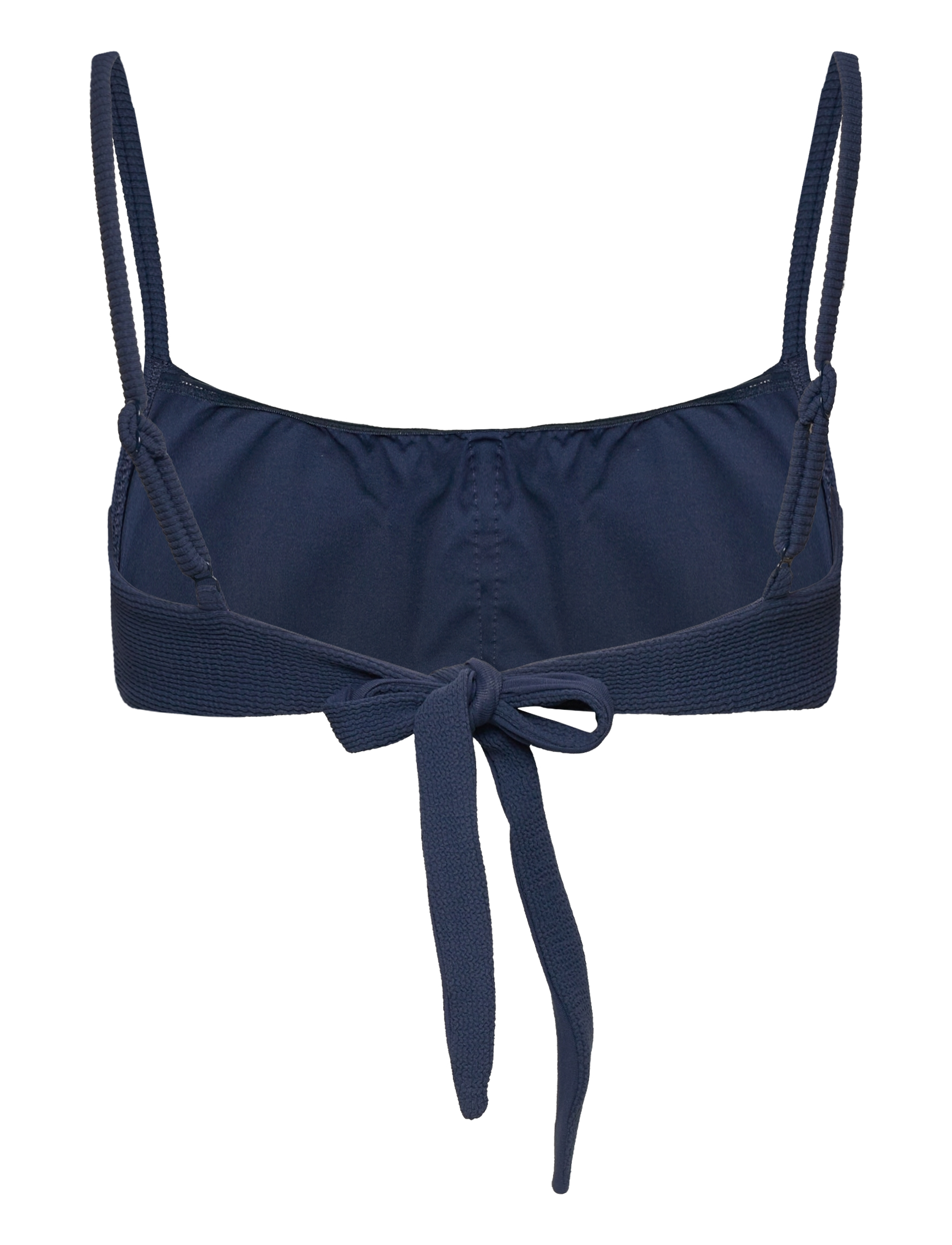 Lexington Clothing - Textured Bikini Top - bandeau-bikini - dark blue - 2