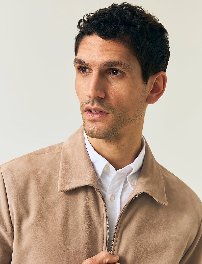 Lexington Clothing - Dusty Suede Jacket - höstjackor - light beige - 4