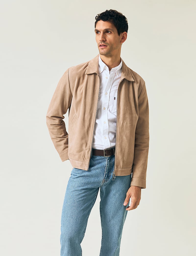 Lexington Clothing - Dusty Suede Jacket - höstjackor - light beige - 5