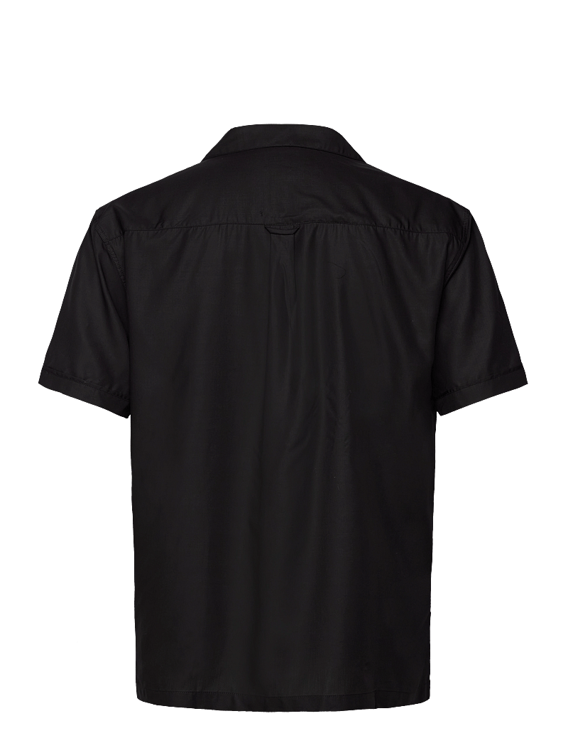 Lexington Clothing - Camp Lyocell Shirt - lühikeste varrukatega särgid - black - 2