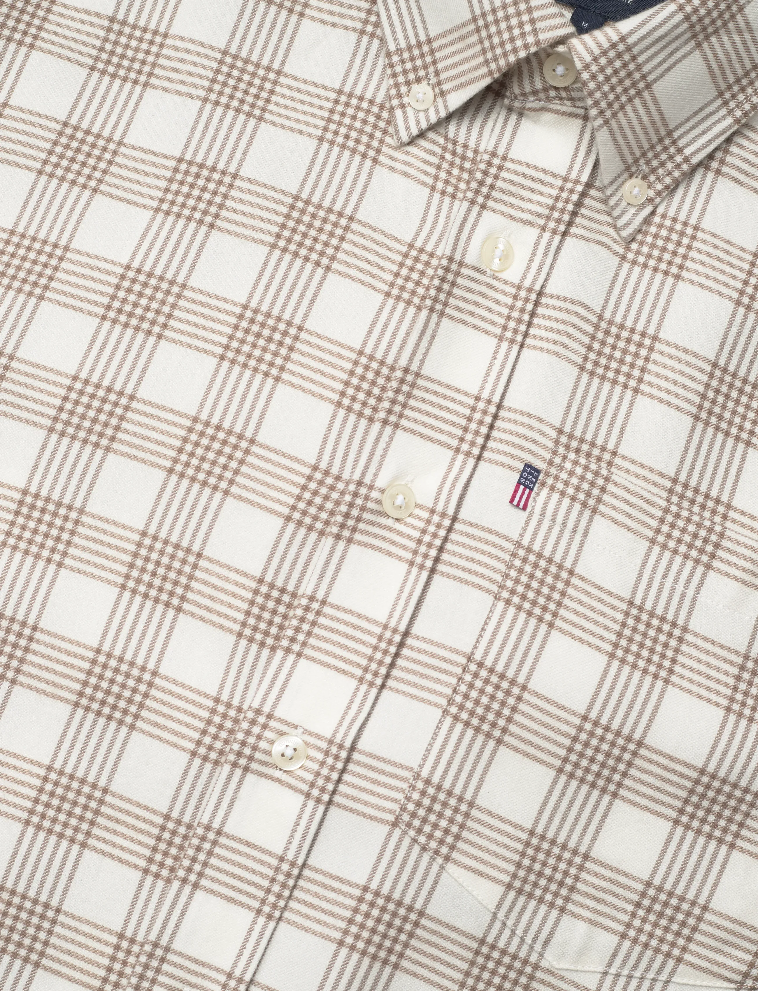 Lexington Clothing - Casual Check Flannel B.D Shirt - flanell-hemden - beige/white check - 3