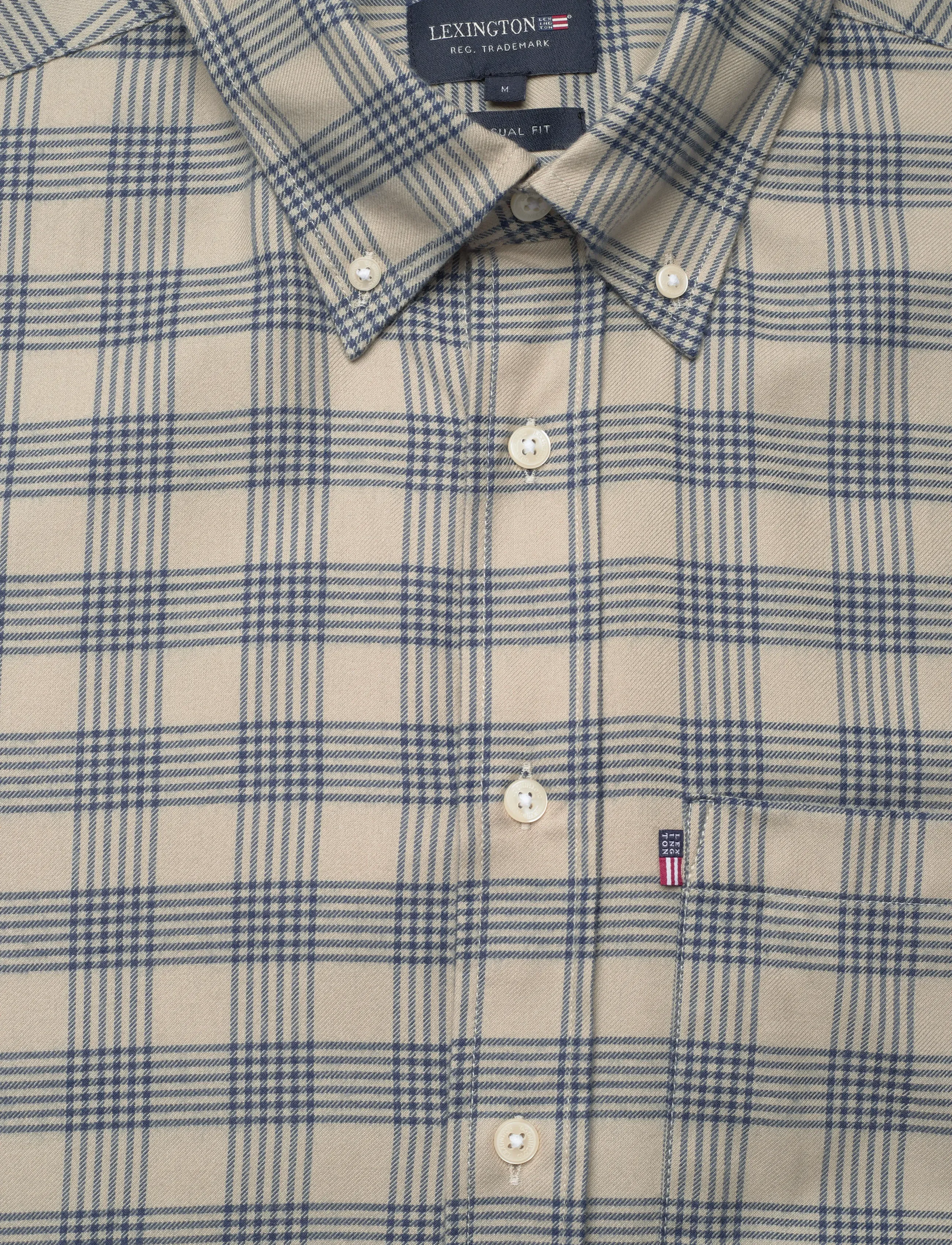 Lexington Clothing - Casual Check Flannel B.D Shirt - mænd - green/blue check - 2