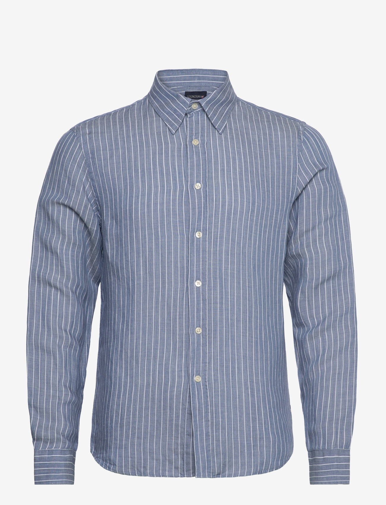 Lexington Clothing - Classic Hemp Striped Shirt - dryžuoti marškiniai - blue/white stripe - 1