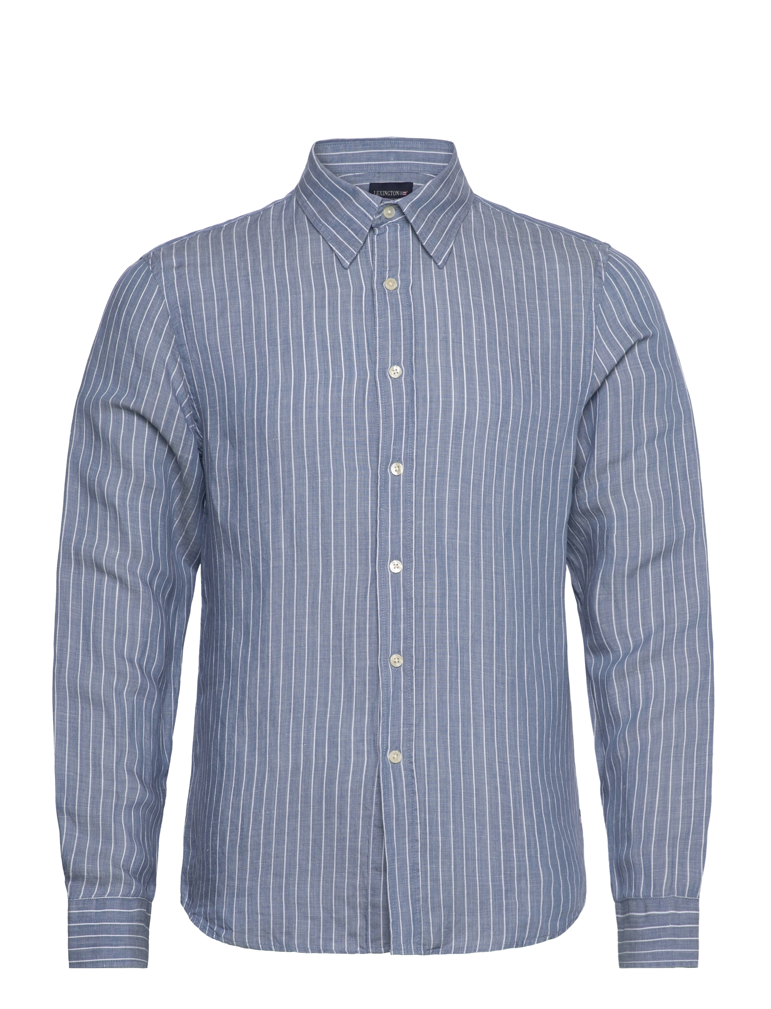 Lexington Clothing Classic Hemp Striped Shirt - Skjorter - BLUE/WHITE STRIPE / blue