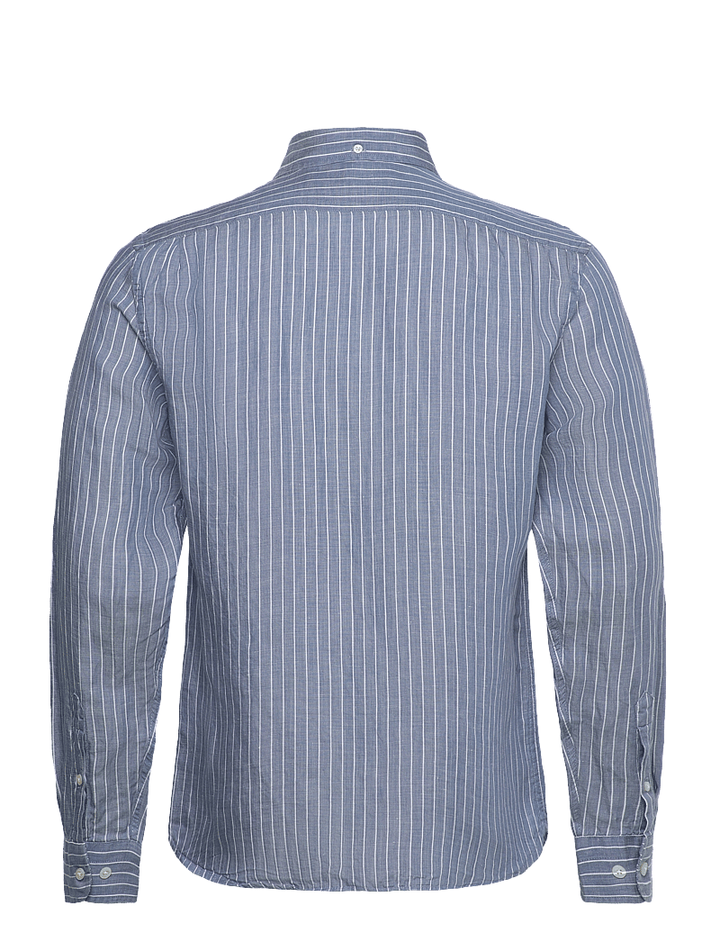 Lexington Clothing - Classic Hemp Striped Shirt - dryžuoti marškiniai - blue/white stripe - 2
