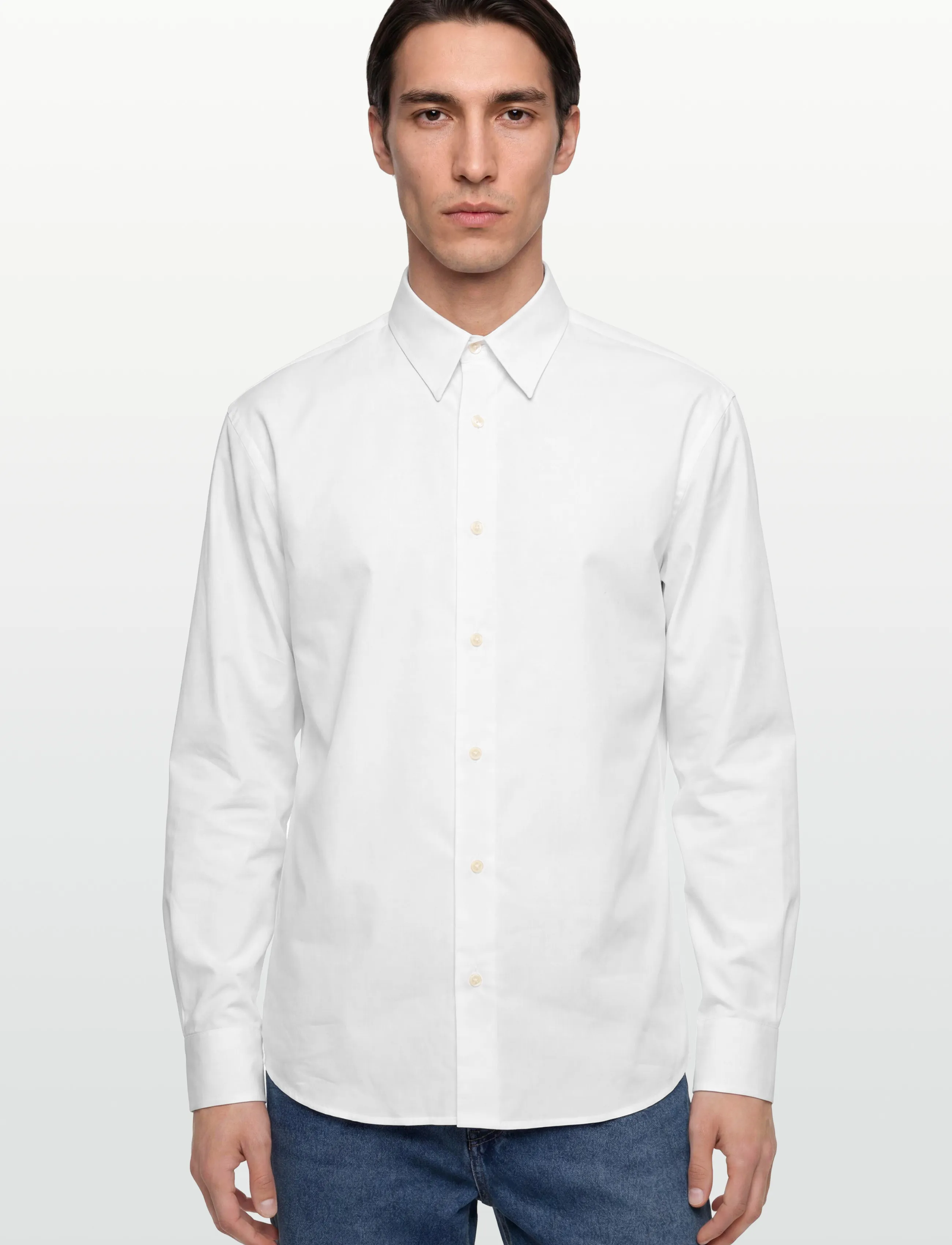 Lexington Clothing - Loose Crisp Cotton shirt - casual skjorter - white - 3