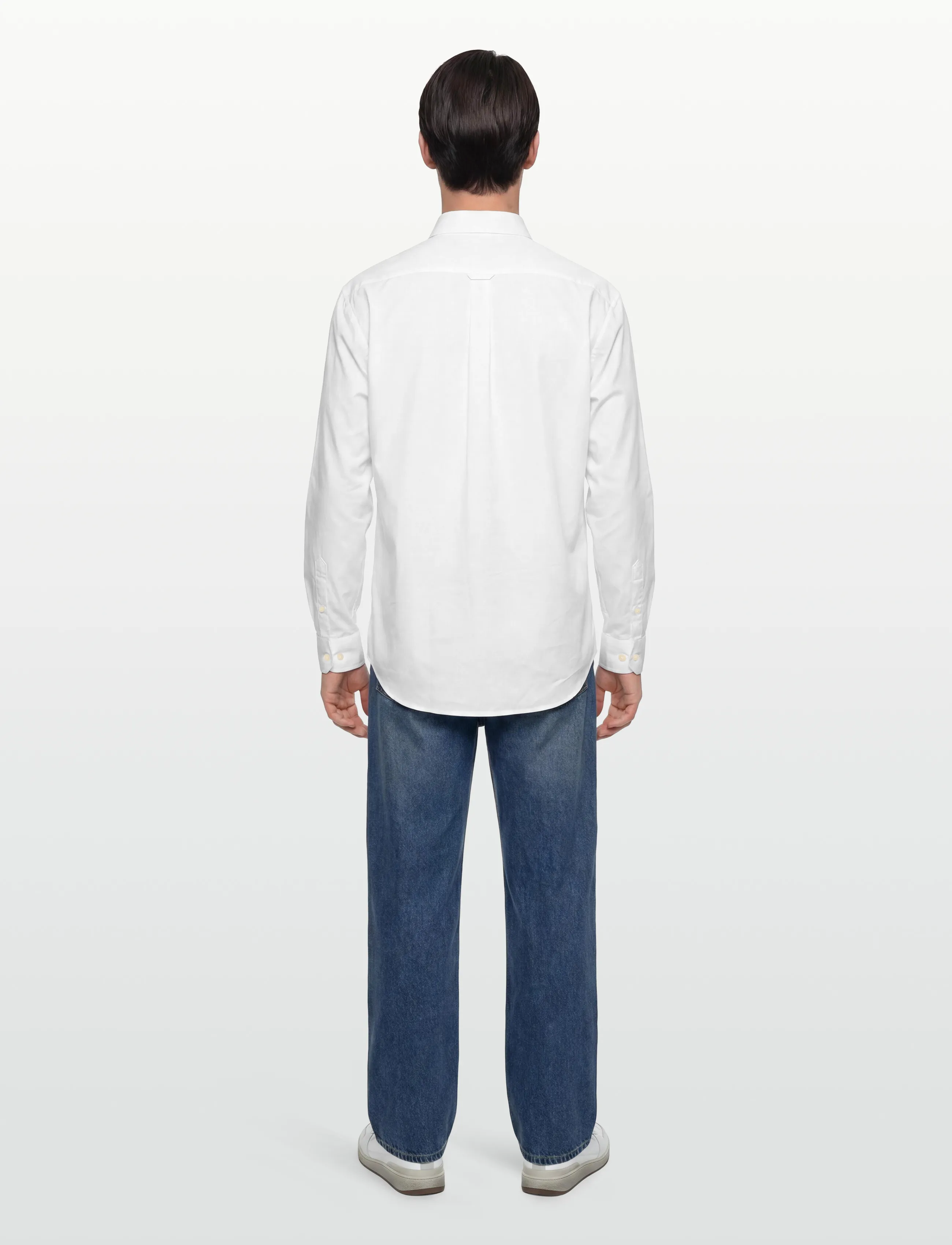 Lexington Clothing - Loose Crisp Cotton shirt - casual skjorter - white - 4
