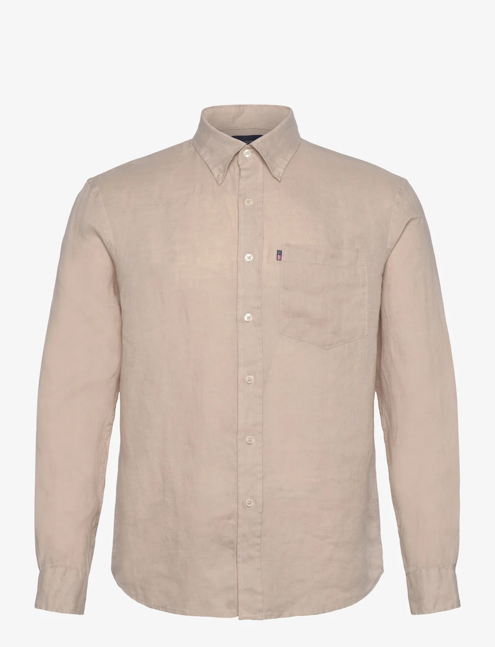 Lexington Clothing - Casual Linen B.D Shirt - leinenhemden - beige - 0