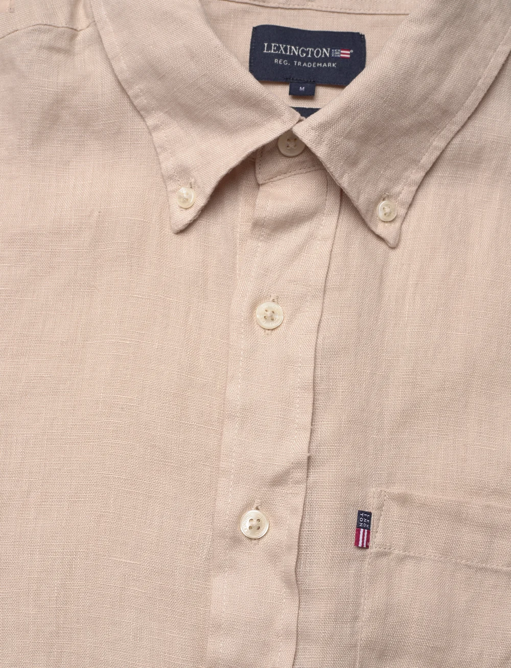 Lexington Clothing - Casual Linen B.D Shirt - leinenhemden - beige - 2