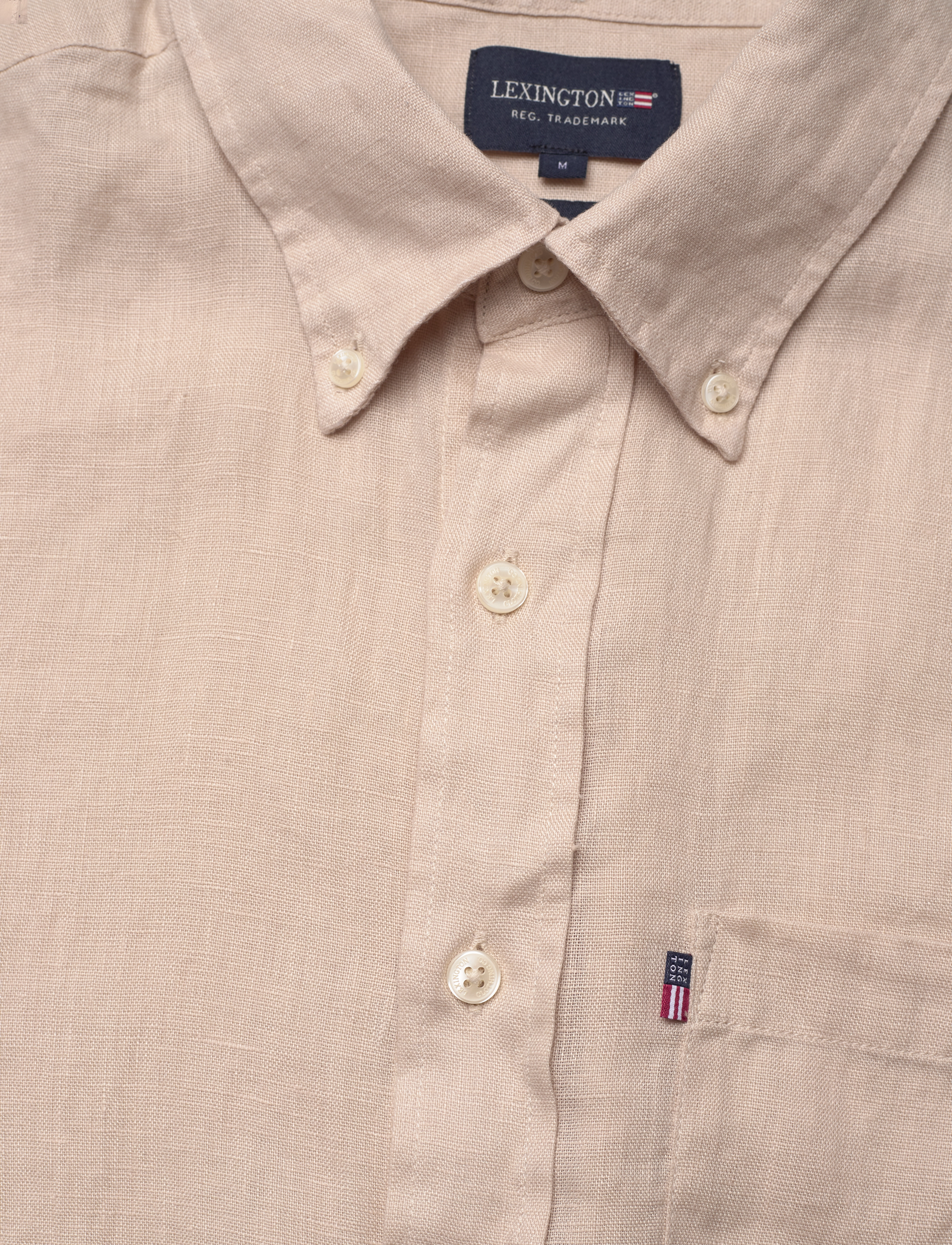 Lexington Clothing - Casual Linen B.D Shirt - beige - 2