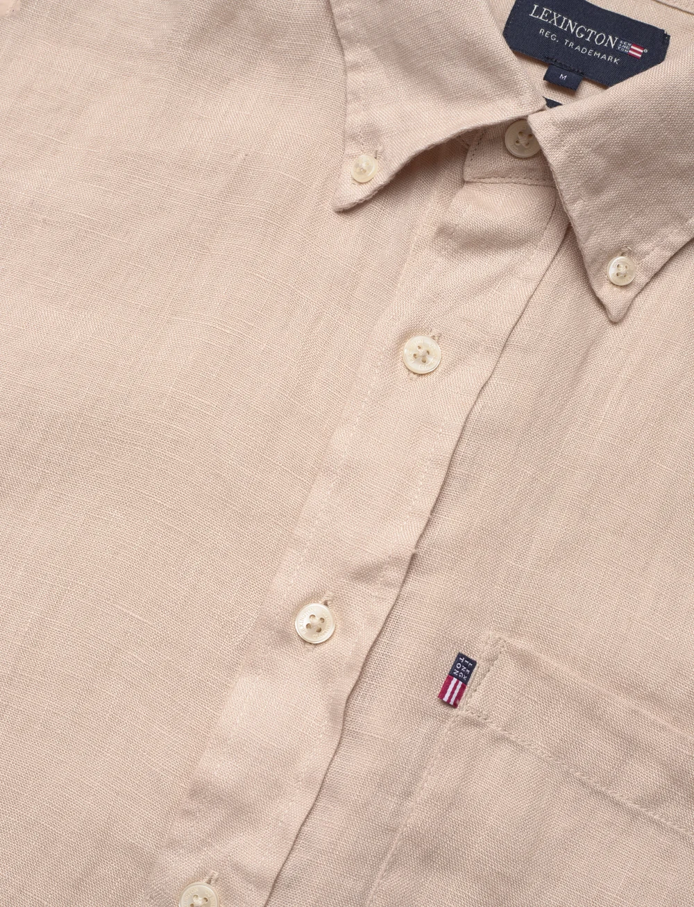 Lexington Clothing - Casual Linen B.D Shirt - leinenhemden - beige - 3