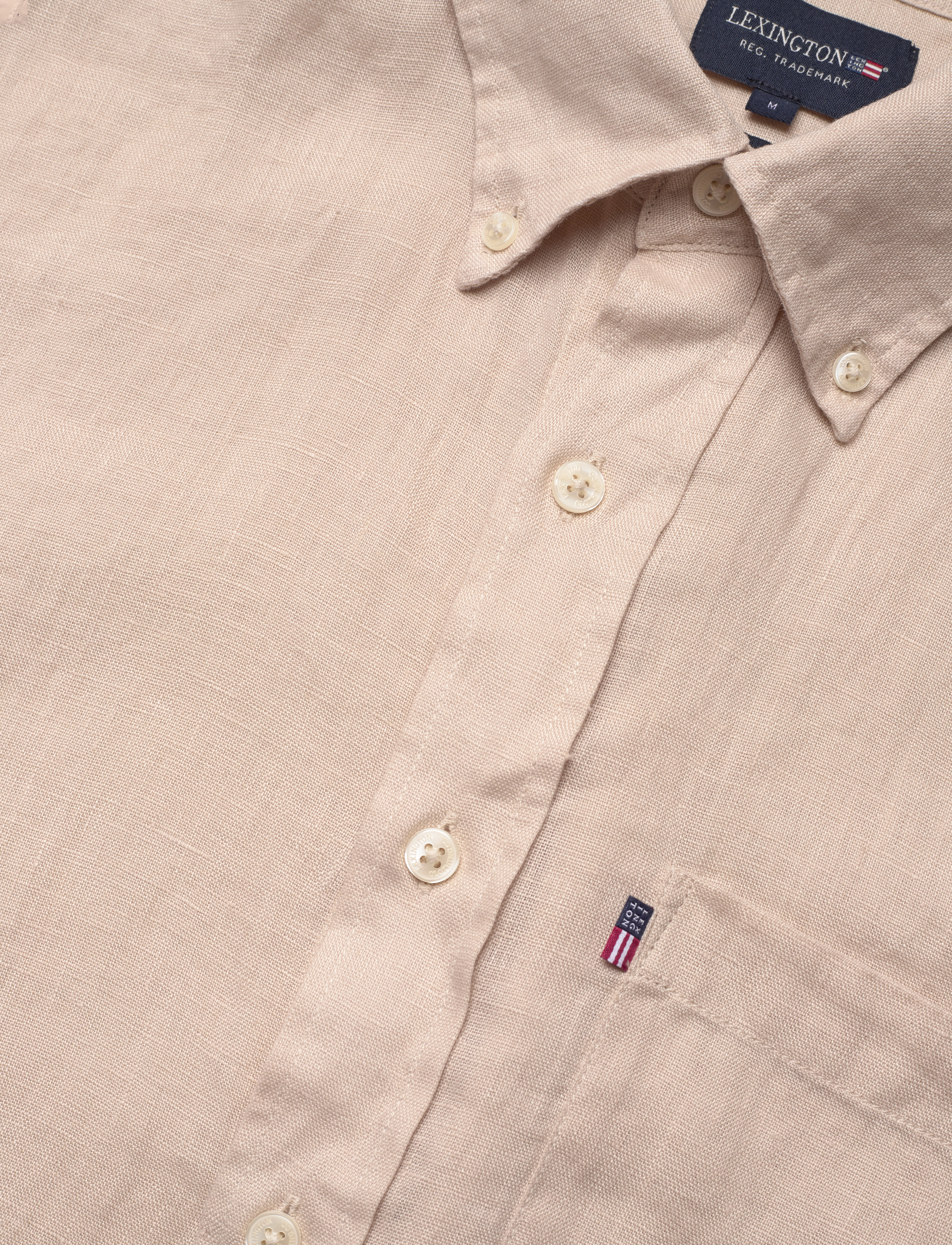 Lexington Clothing - Casual Linen B.D Shirt - beige - 3