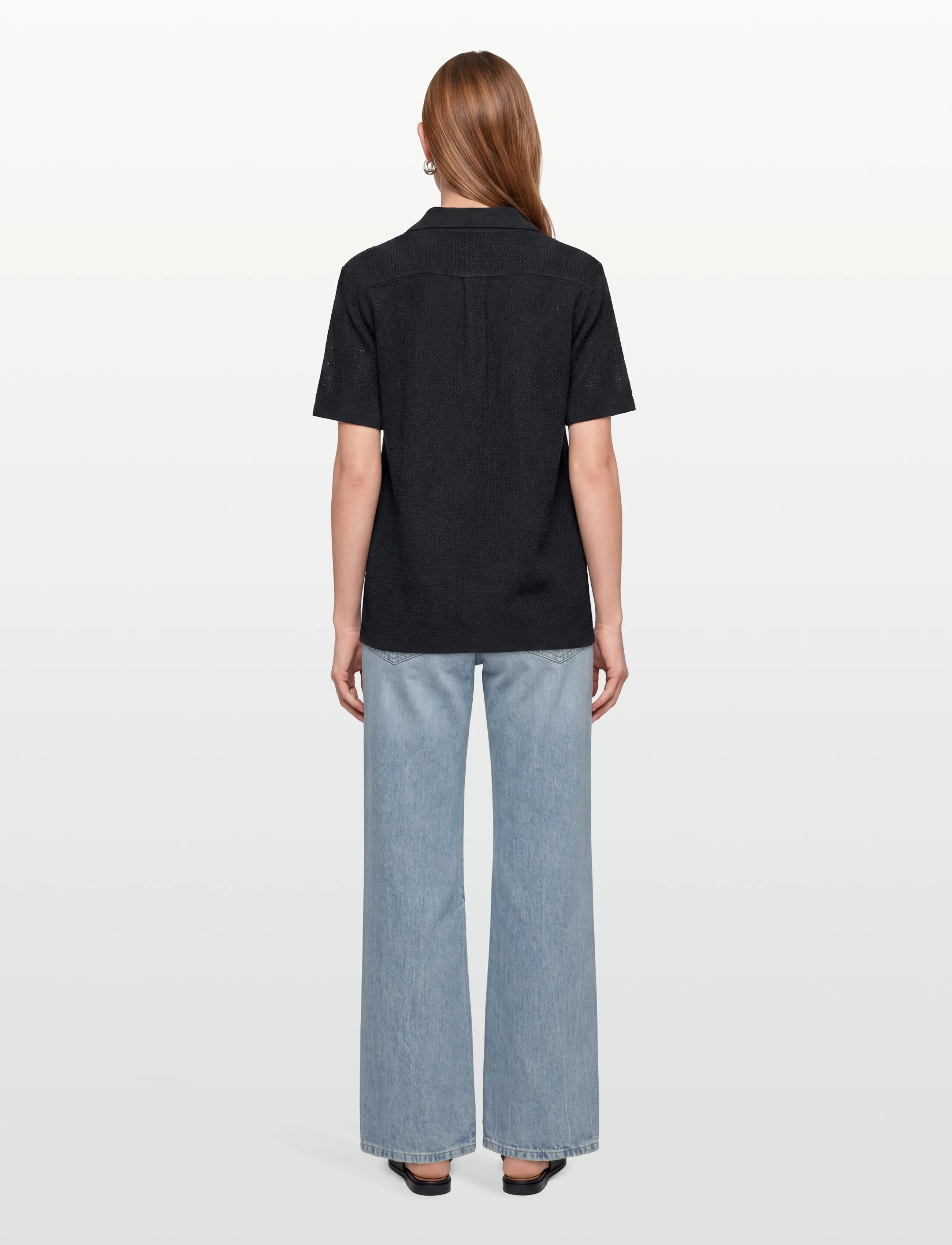 Lexington Clothing - Camp Collar Gauze Shirt - casual skjorter - dark blue - 4