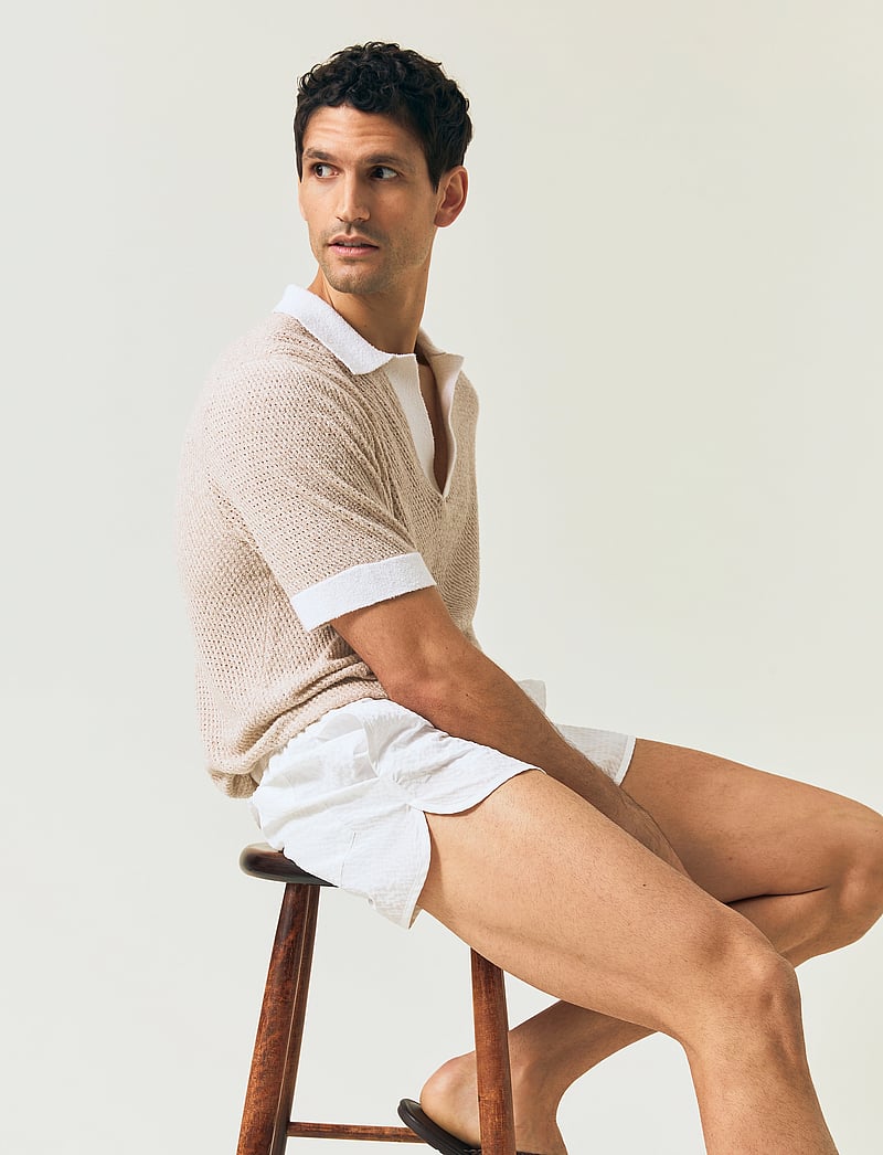 Lexington Clothing - Riviera Polo Shirt - lühikeste varrukatega polod - light beige - 2