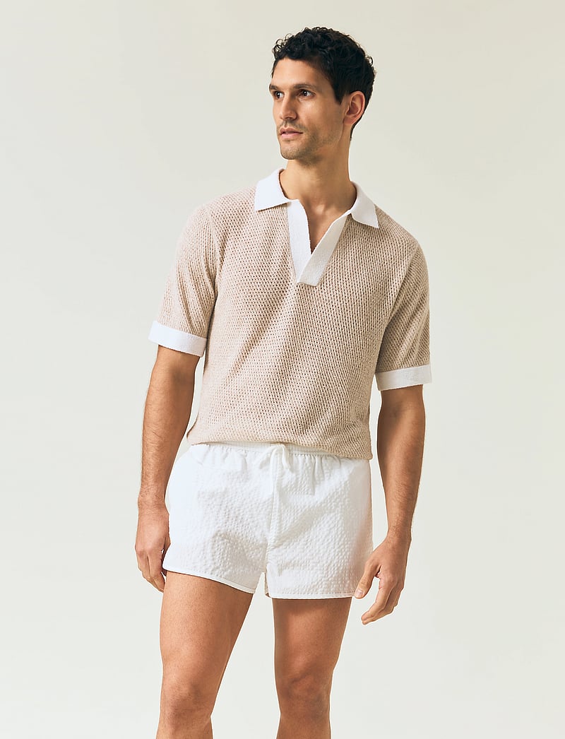 Lexington Clothing - Riviera Polo Shirt - lühikeste varrukatega polod - light beige - 4