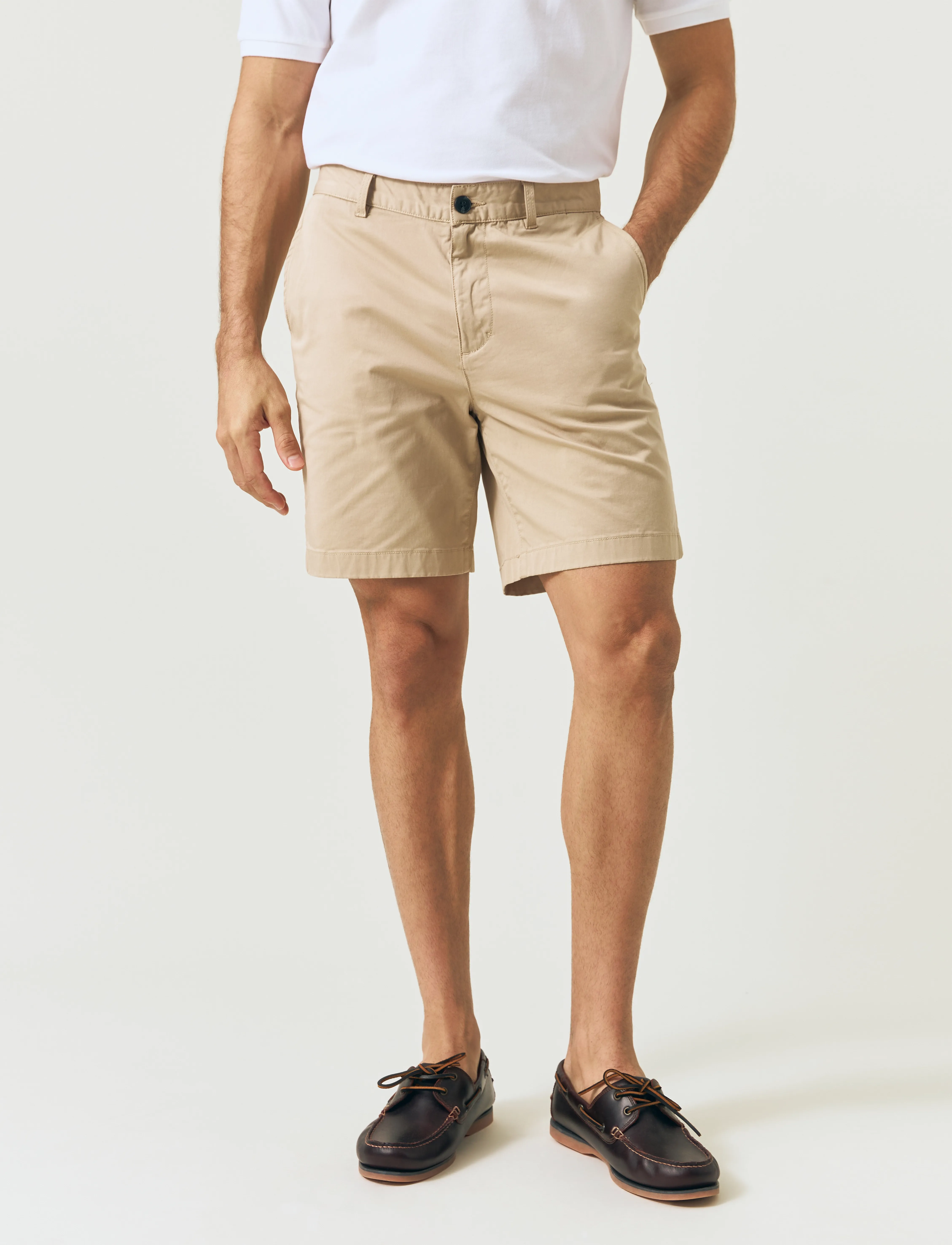 Lexington Clothing - Classic Cotton Twill Shorts - chinos shorts - beige - 2