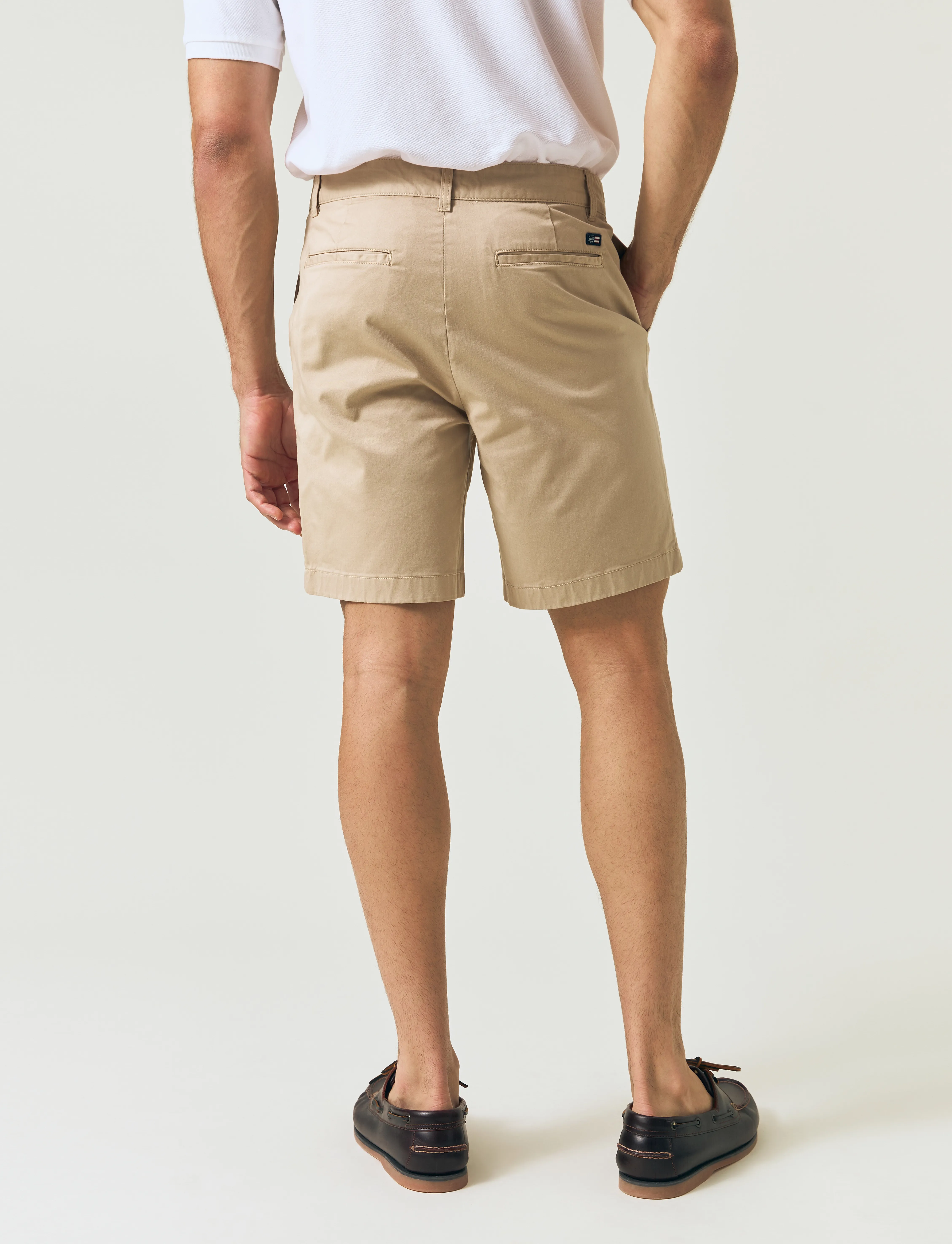 Lexington Clothing - Classic Cotton Twill Shorts - chinos shorts - beige - 3